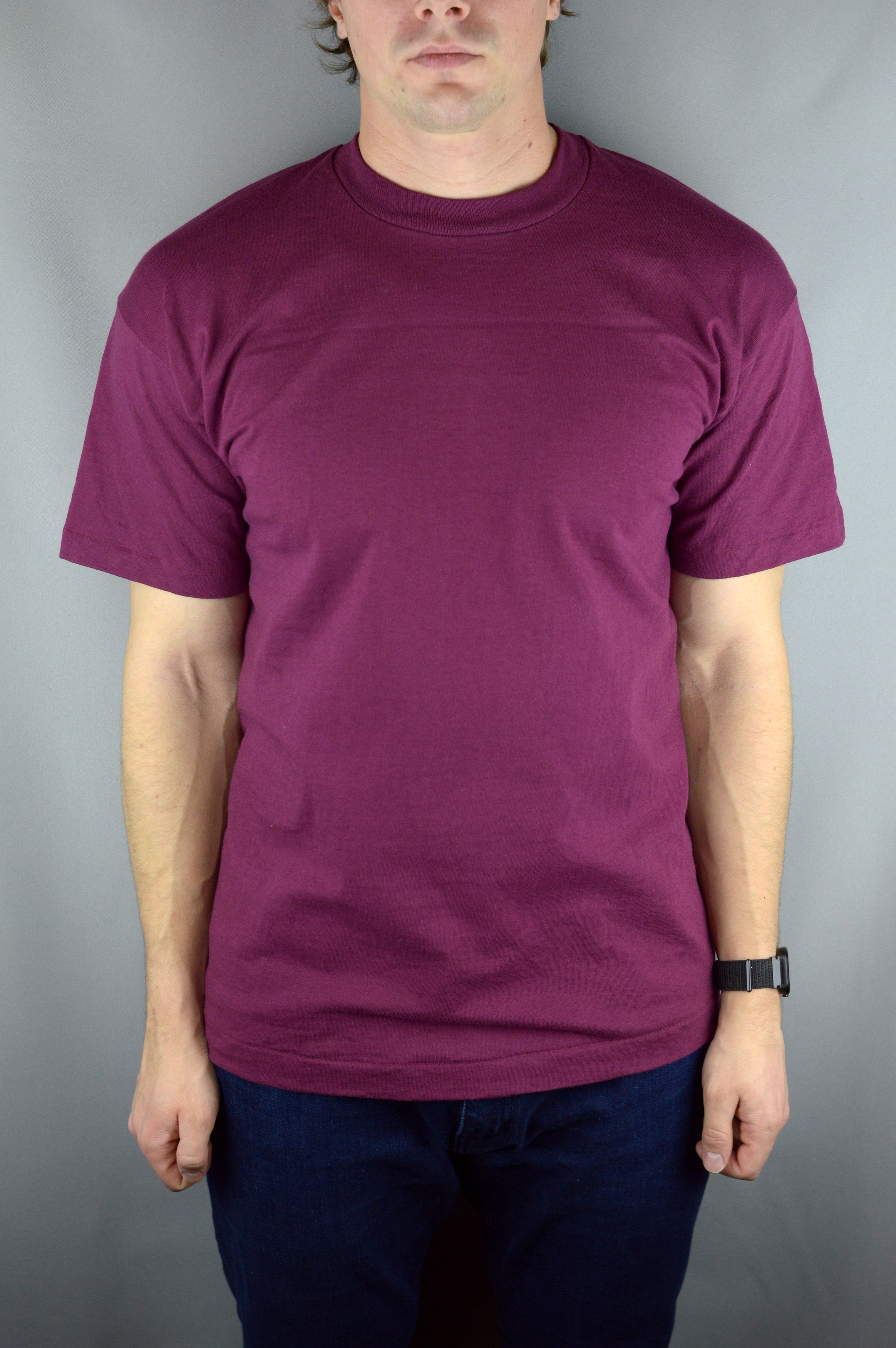Fruit Of The Loom × Vintage Vintage Fruit Of The Loom 90s Blank t shirt Size US L / EU 52-54 / 3 - 1 Thumbnail