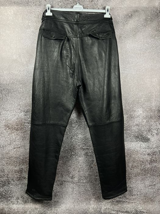 Designer 90s Emporio Armani vintage leather pants designer Giorgio