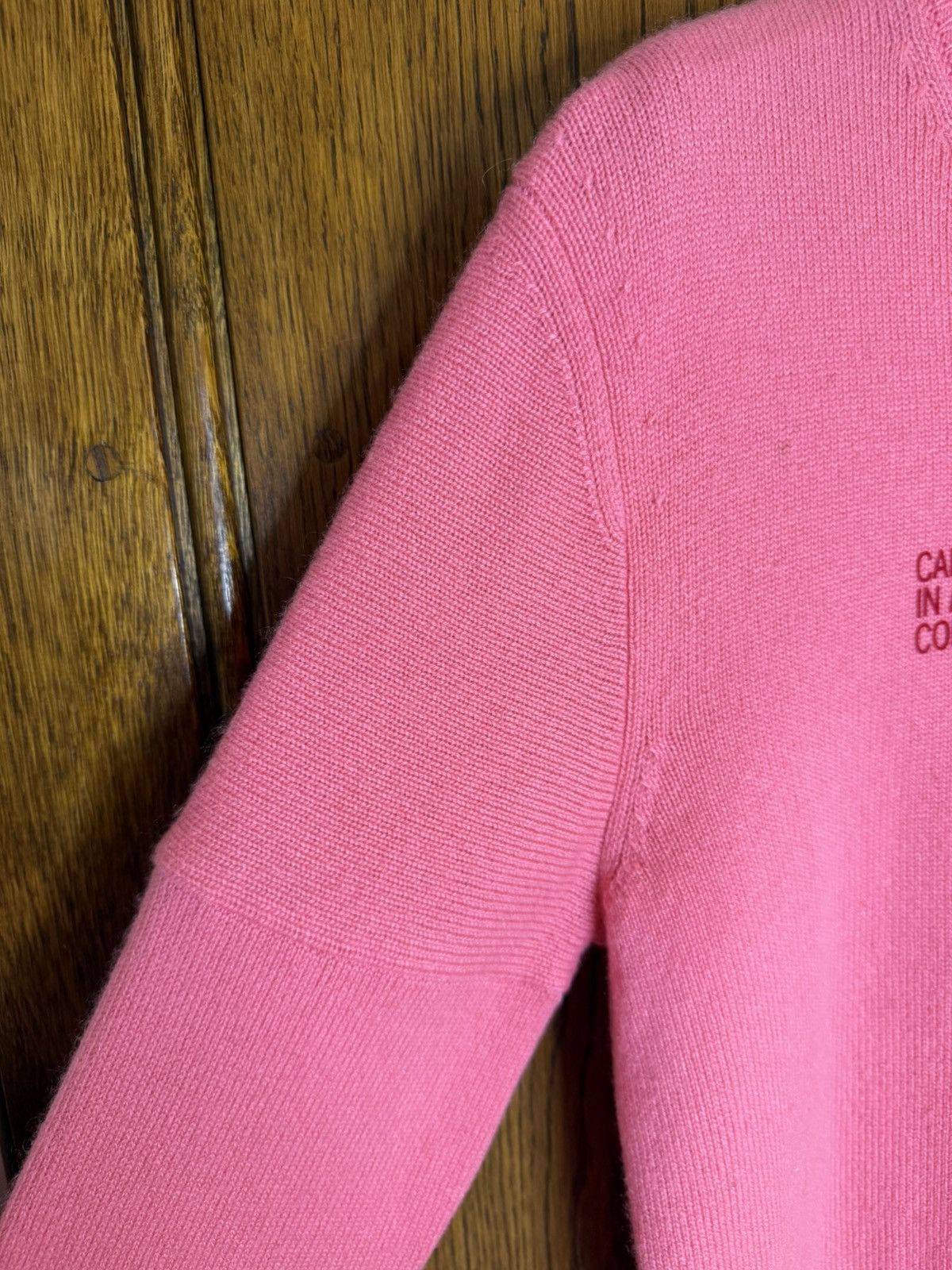 Calvin Klein 205W39NYC SS18 Calvin Klein 205w39nyc Logo pink cashmere sweater raf Size US XS / EU 42 / 0 - 12 Thumbnail