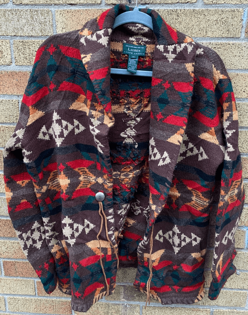 Ralph Lauren Ralph Lauren Brown Southwestern Sweater Cardigan Native Coa Size US M / EU 48-50 / 2 - 1 Thumbnail
