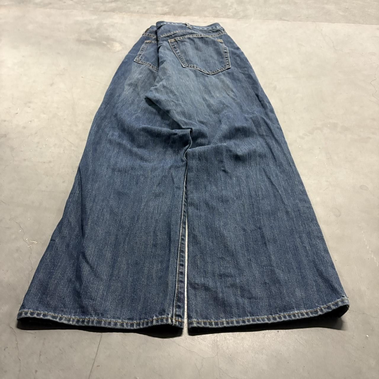 Old Navy Crazy Vintage Y2K/2000s Super Baggy Wideleg Old Navy Medium Wash Denim Jeans! Size US 38 / EU 54 - 6 Thumbnail