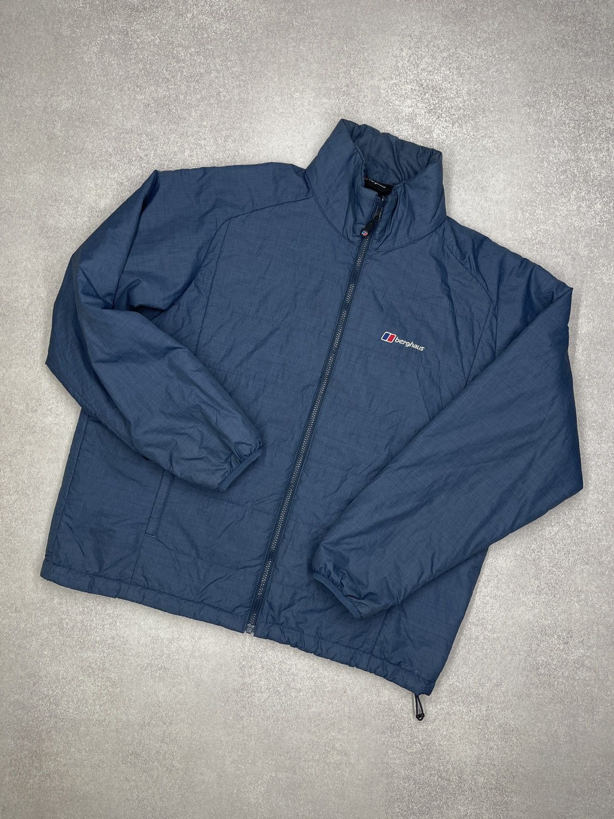 Mens Berghaus Nylon Puffer Jacket Blue Outdoor Gorpcore
