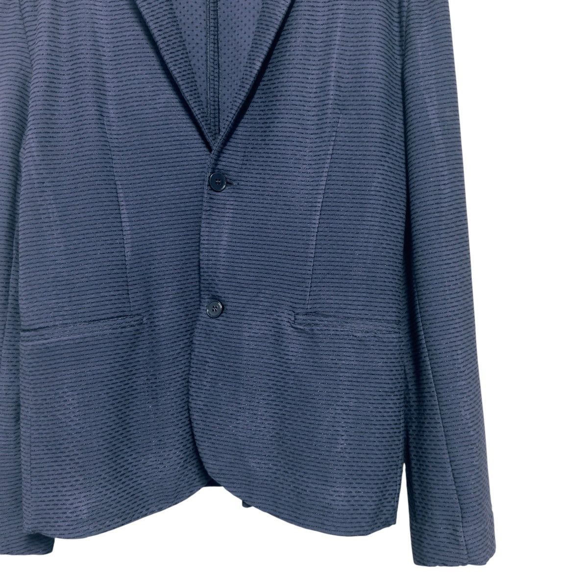 Emporio Armani Emporio Armani Textured Knit Blazers Navy Size US M / EU 48-50 / 2 - 6 Thumbnail