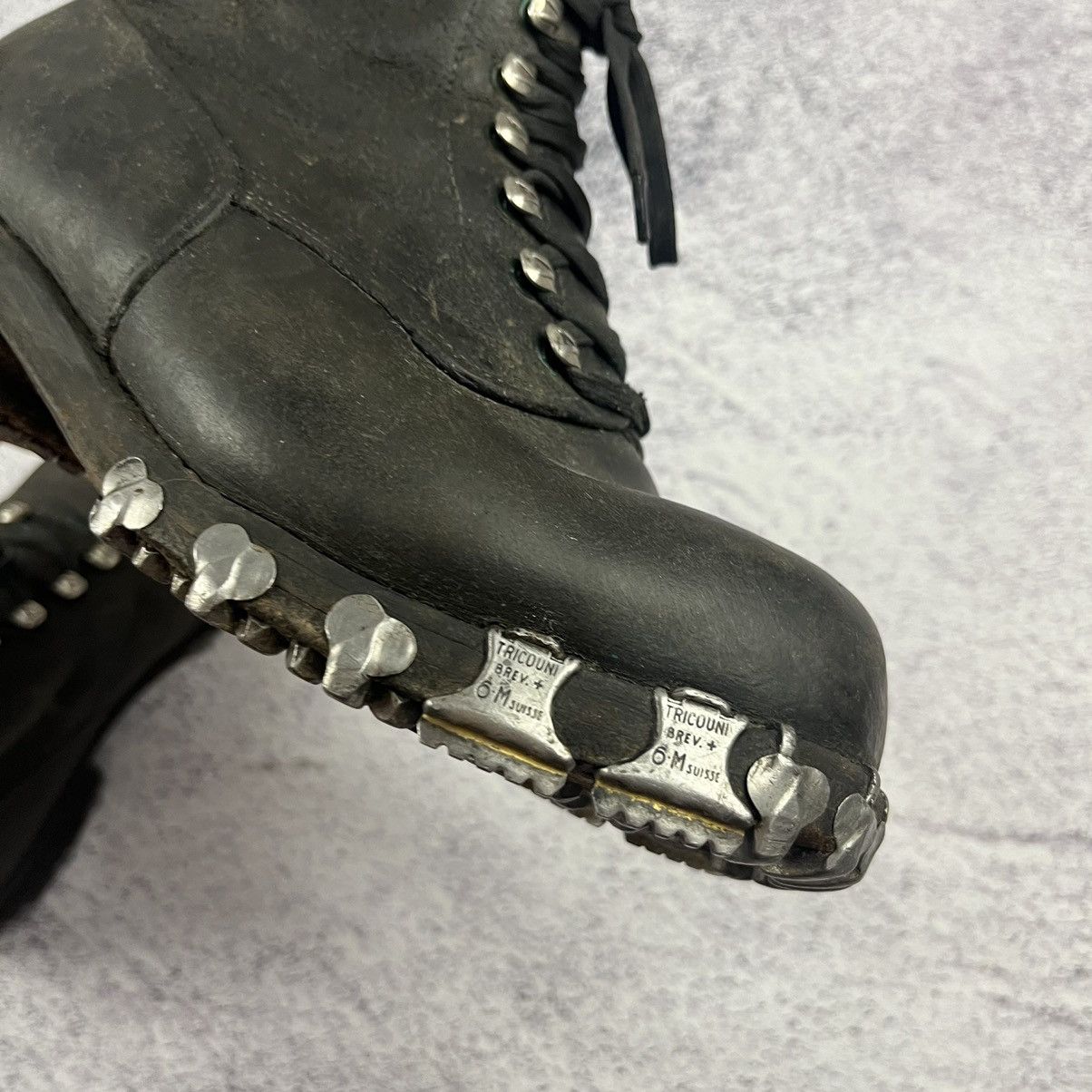Genuine Leather × Vintage Rare Swiss Army Mountain boots vintage 1967 Size US 7 / EU 40 - 7 Thumbnail