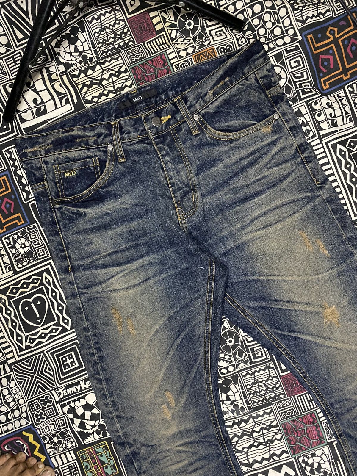 14th Addiction × If Six Was Nine × Japanese Brand Mad Punk Disteressed Key Style undercover Pants Size US 33 - 4 Thumbnail