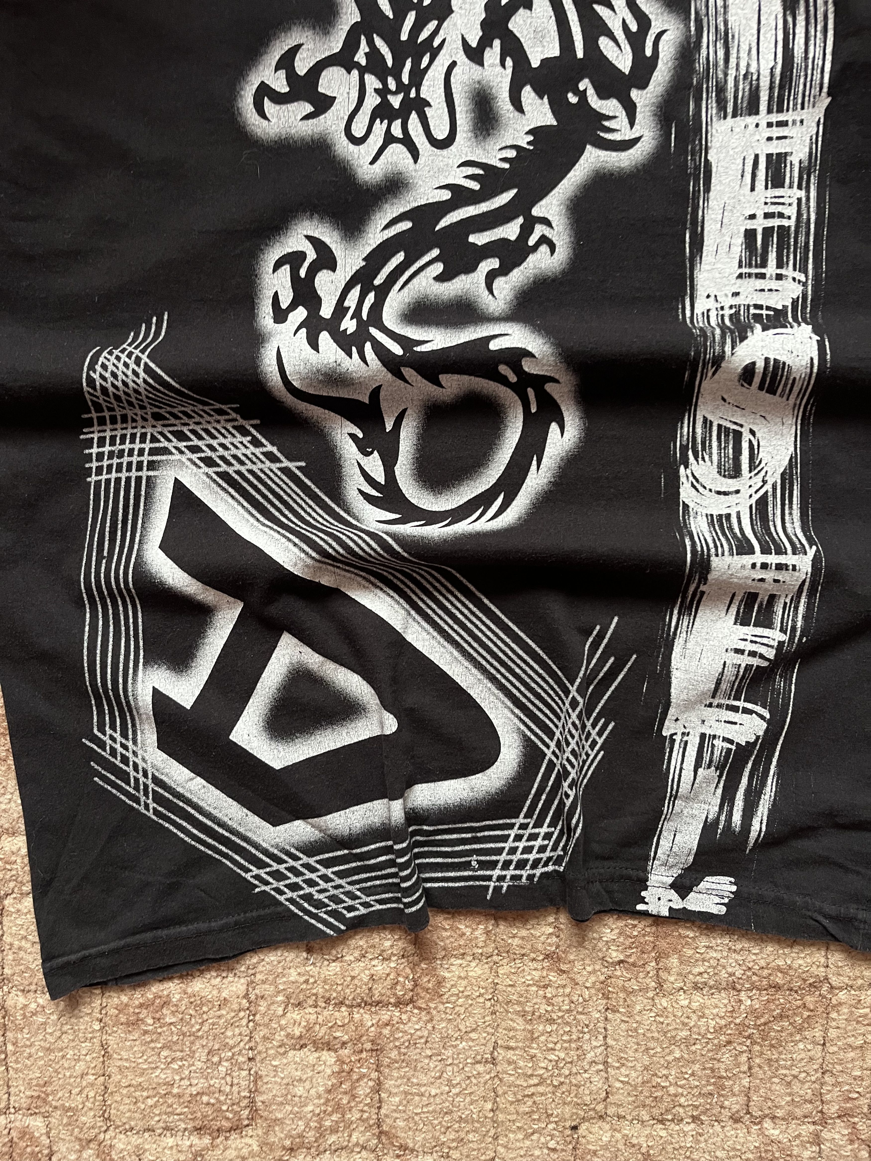 Diesel Vintage Diesel Big Logo Avant Garde Black Tee Size M Men's Size US M / EU 48-50 / 2 - 3 Thumbnail