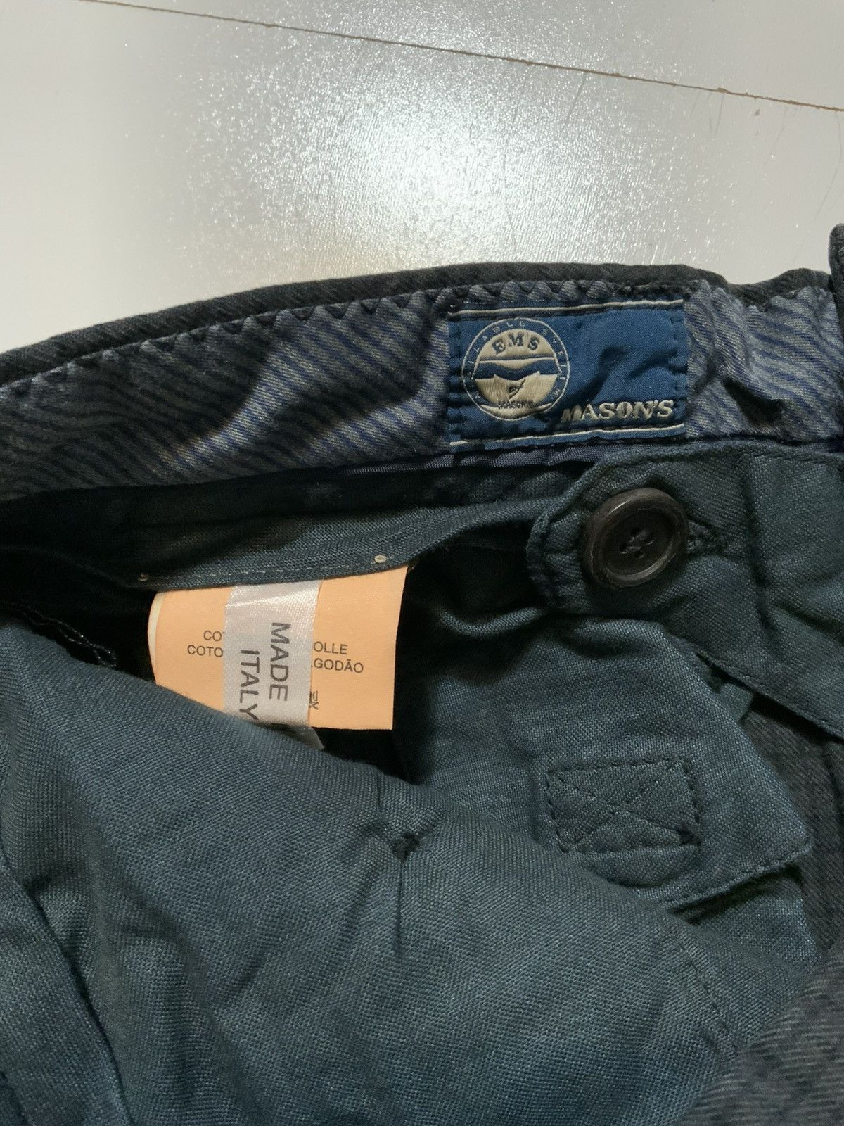 Mason's $350 Em’s Of Mason’s Italy Grid Plaid Chino Straight Pants Size US 36 / EU 52 - 9 Thumbnail