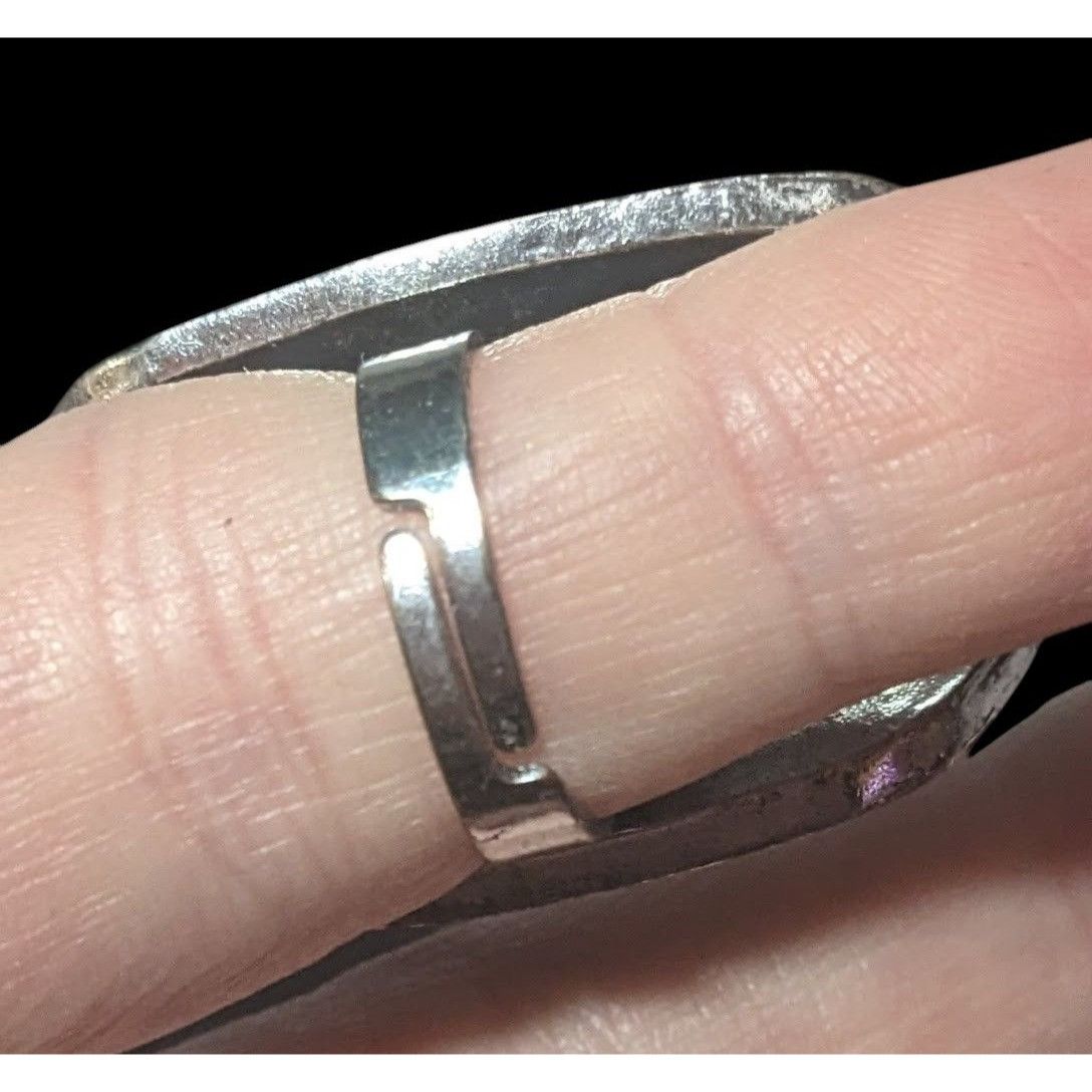 Other Bohemian Large Blue Stone Silver Tone Adjustable Ring Size 6 Size ONE SIZE - 9 Thumbnail