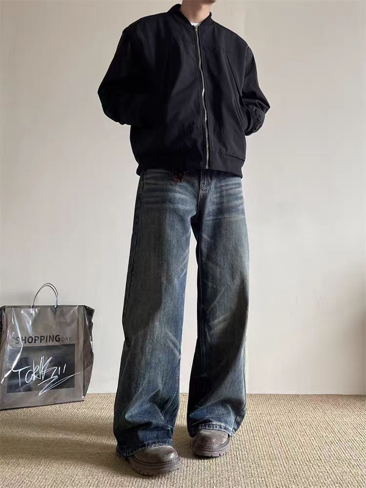Jean Loose-fit blue distressed jeans Size US 34 / EU 50 - 4 Thumbnail