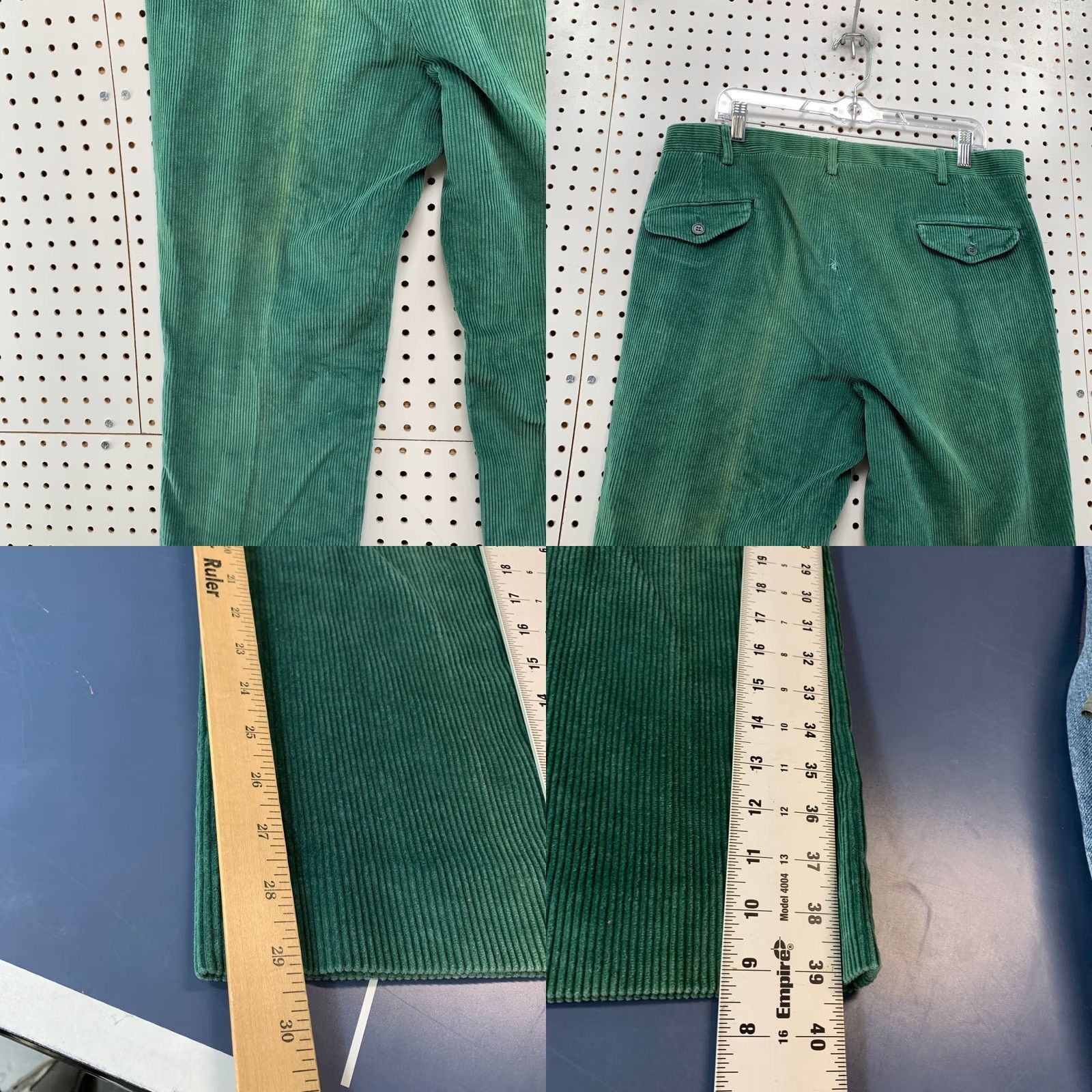 Vintage VINTAGE L.L. Bean Corduroy Pants Mens 36x29 Green Turquoise Made USA Shirt Size US 36 / EU 52 - 9 Thumbnail
