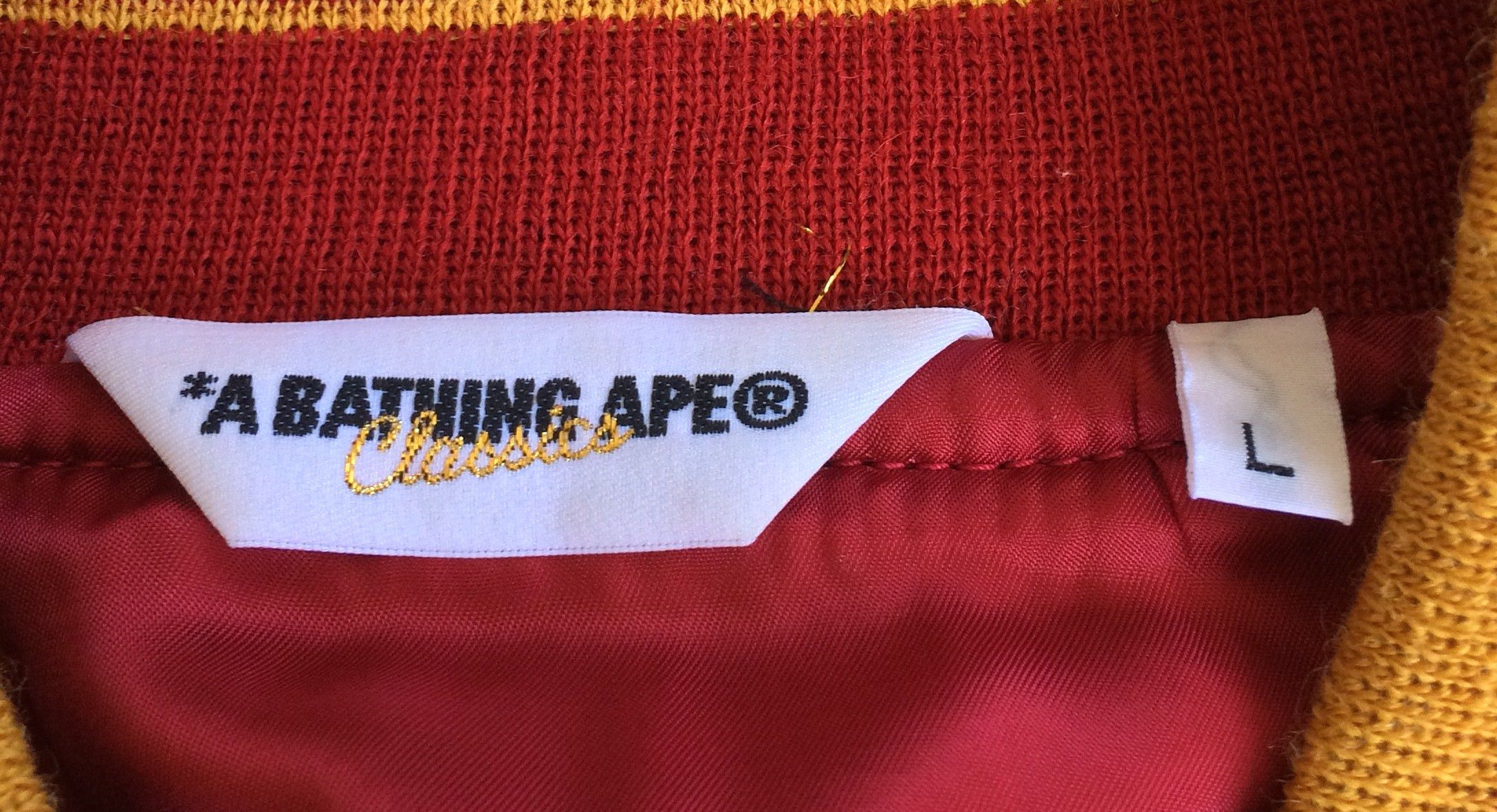 Bape OG Bapesta Stars Wool Bomber Jacket Size US L / EU 52-54 / 3 - 3 Thumbnail