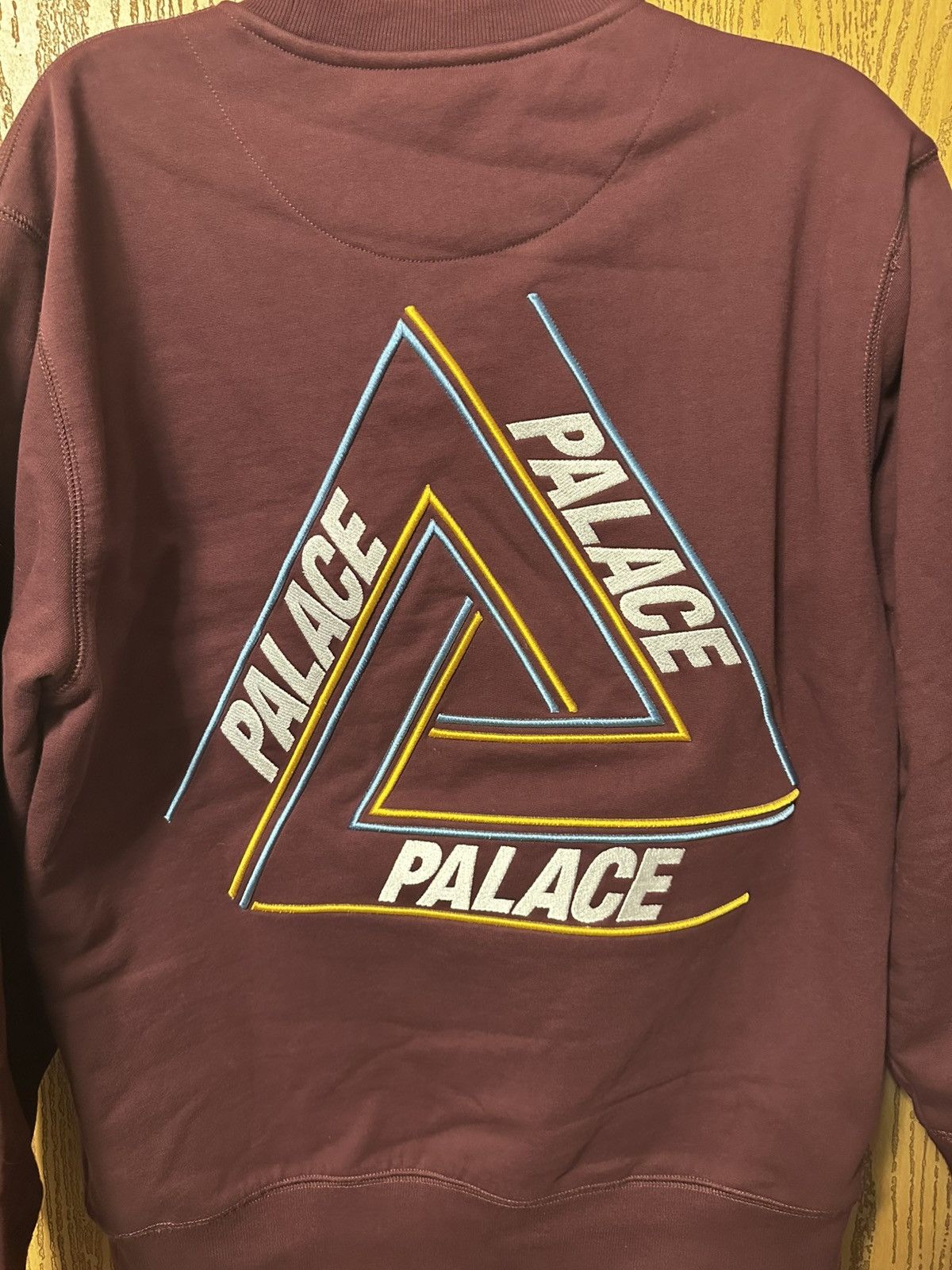 Palace Palace Basically A Tri-Ferg Crew Burgundy Medium Size US M / EU 48-50 / 2 - 2 Thumbnail