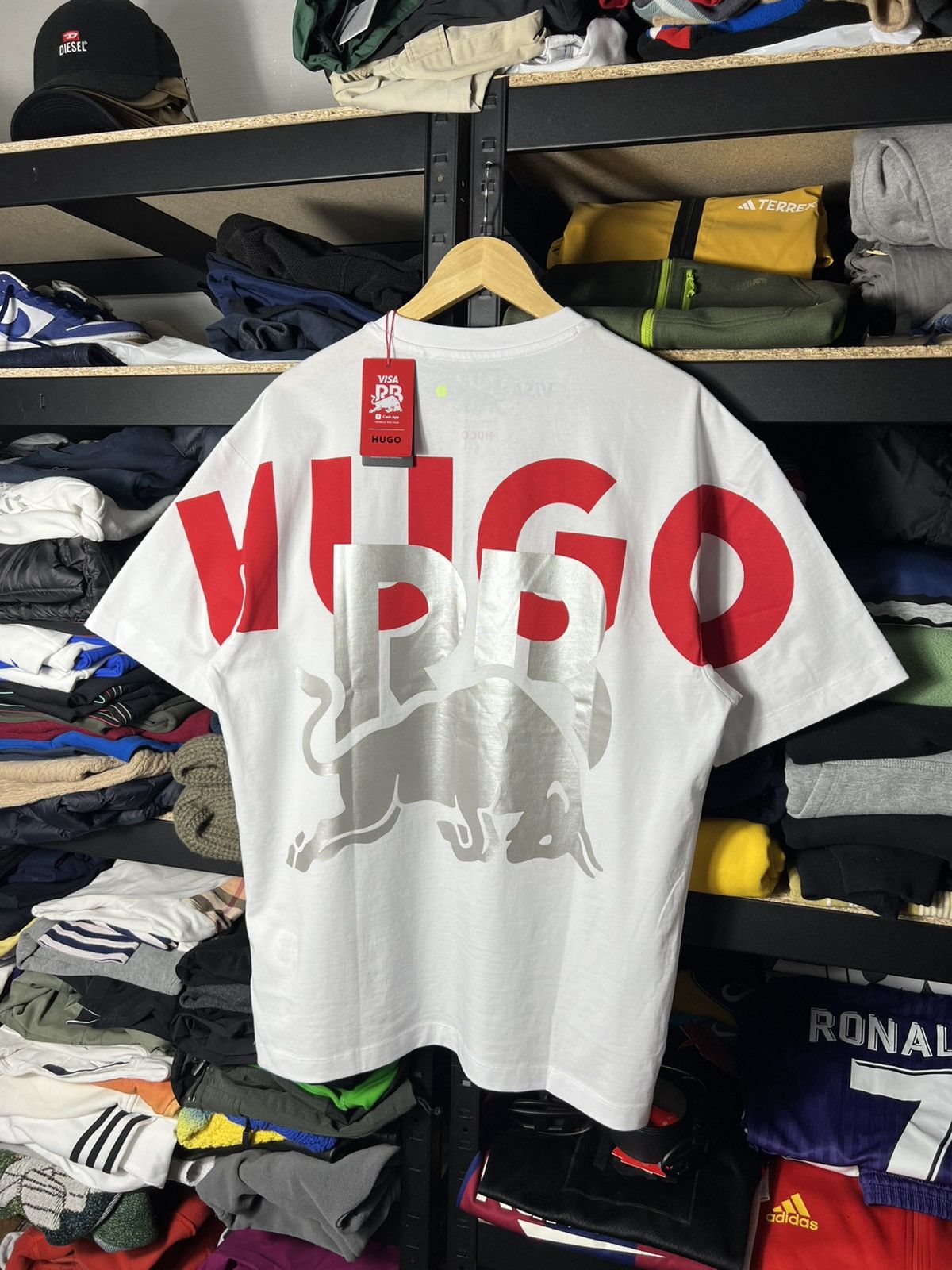 Hugo HUGO Red Bull Racing F1 Oversized T-Shirt Visa Cash App Y2K Size US S / EU 44-46 / 1 - 1 Thumbnail