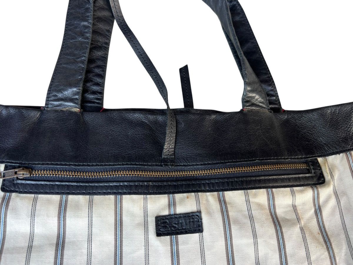 Leather B. Stuff Japan Patina Black Leather Tote Bag Size ONE SIZE - 23 Thumbnail