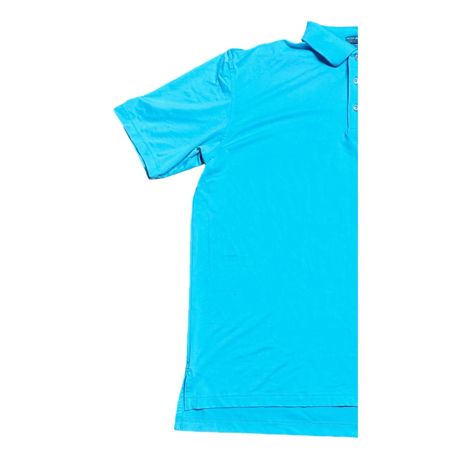 Peter Millar Peter Millar Summer Comfort Light Blue Golf Polo Shirt Men's L Short Sleeve Polo Shirt Breathable Stretch Casual Golf Mens Blue Size US L / EU 52-54 / 3 - 3 Thumbnail