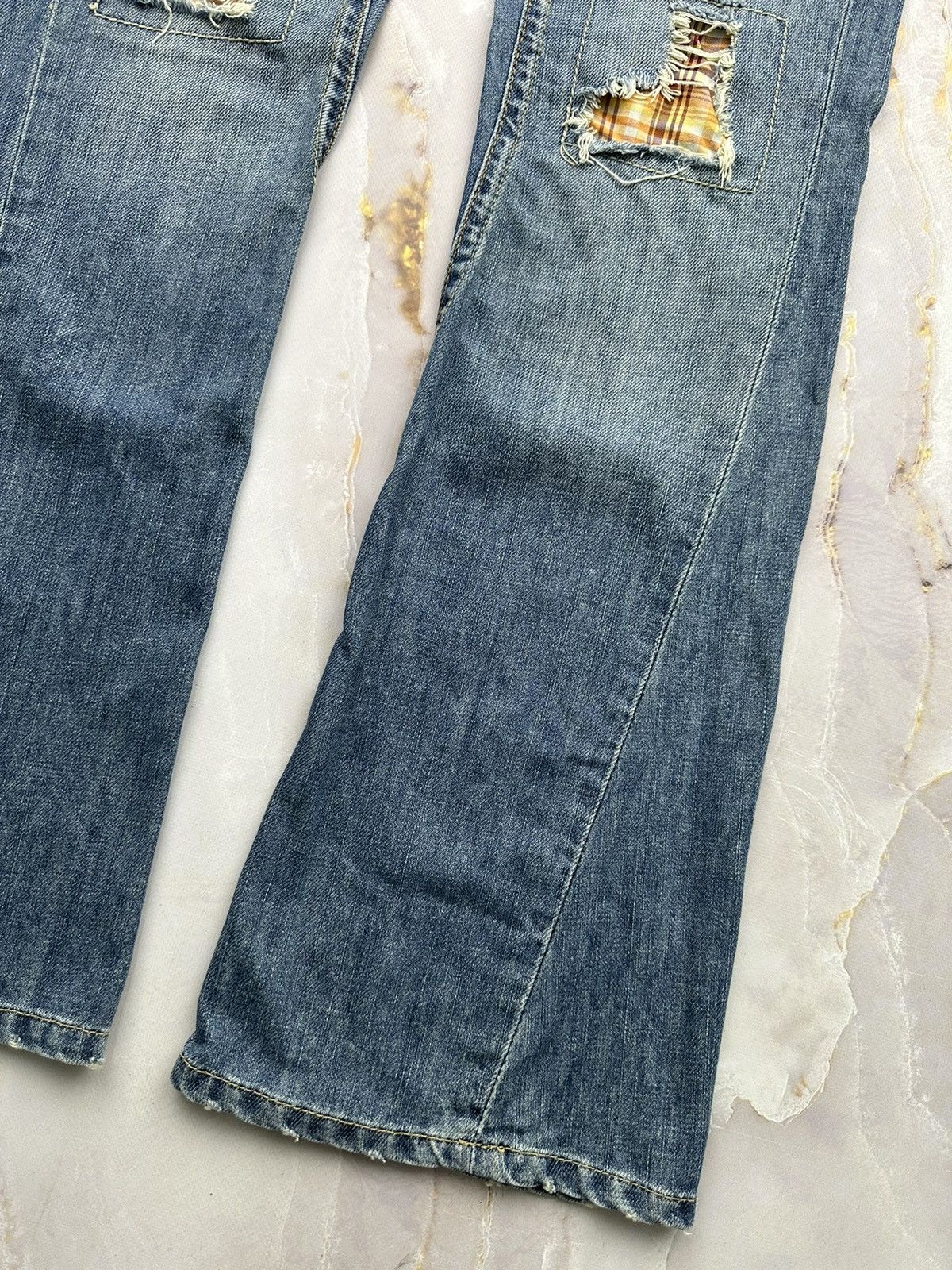 Japanese Brand Vintage Flared Jeans Size 26" / US 2 / IT 38 - 6 Thumbnail