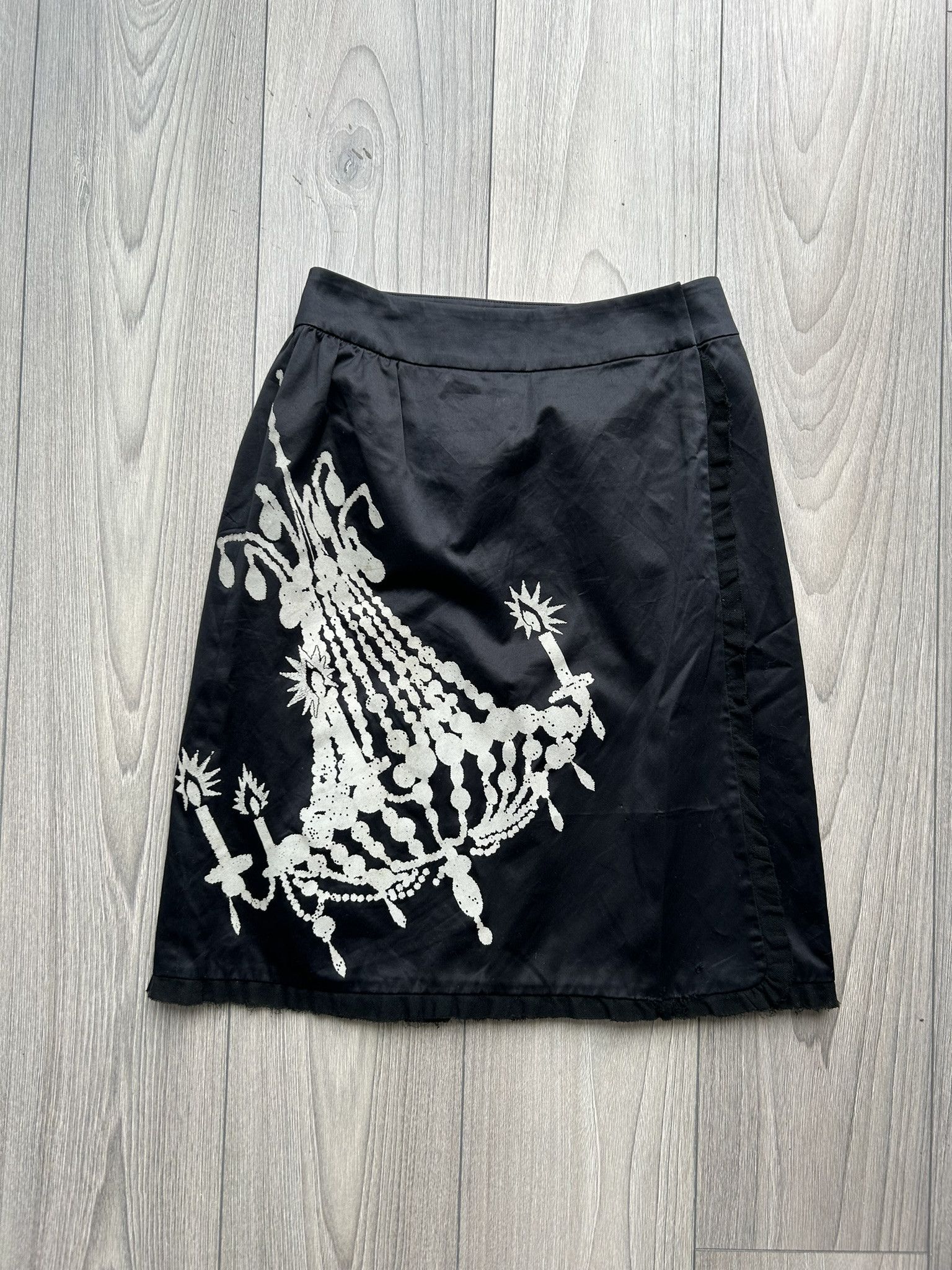 image of Keita Mruyama Keita Maruyama Chandellier Skirt in Black, Women's (Size 28)