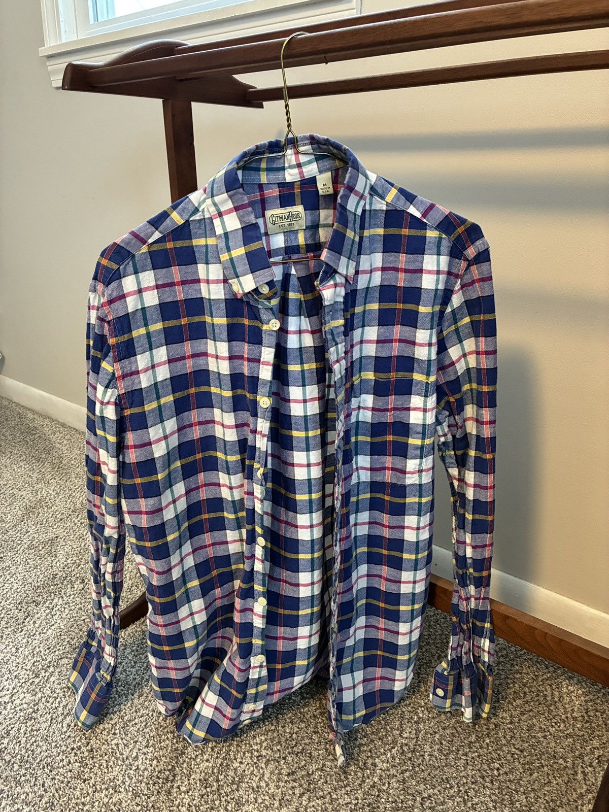 Gitman Bros. Vintage Gitman Bros Vintage blue button up long sleeve Size US M / EU 48-50 / 2 - 1 Thumbnail