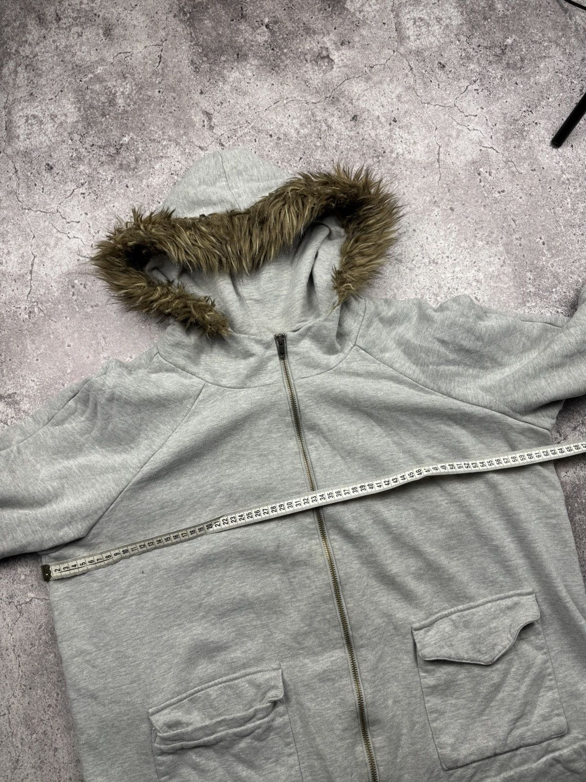 If Six Was Nine If Six Was Nine LGB Styled Boxy Fur Gray Y2K Zip Hoodie Size US M / EU 48-50 / 2 - 4 Thumbnail