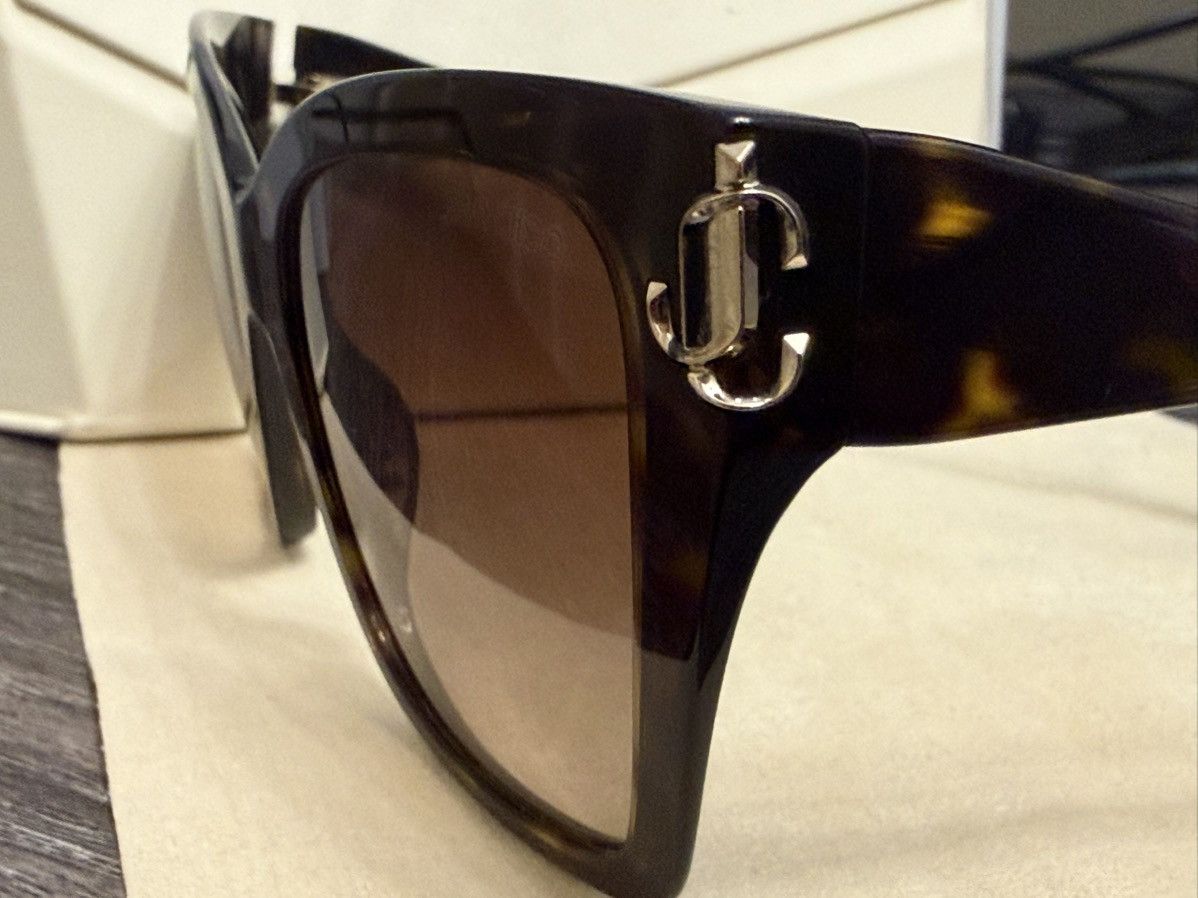 Jimmy Choo Jimmy Choo Tortoiseshell Square Sunglasses – Made in Italy Size ONE SIZE - 4 Thumbnail