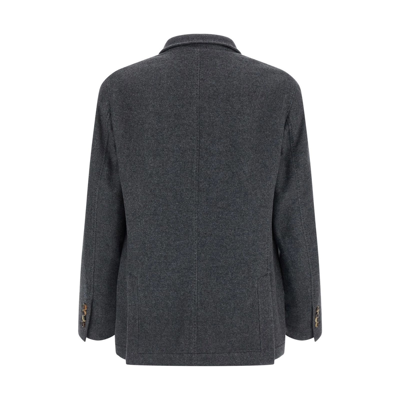 Brunello Cucinelli BRUNELLO CUCINELLI Gray Cashmere Blazer Jacket New & Authent Size US XL / EU 56 / 4 - 2 Thumbnail