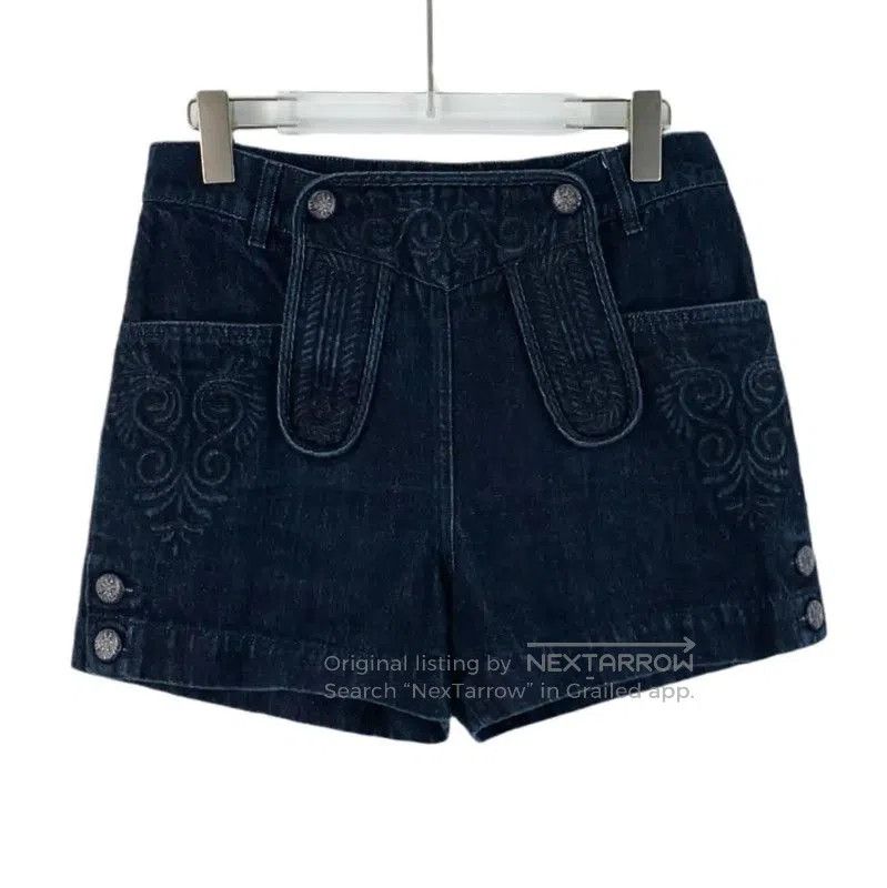 Chanel Deep Blue Cotton Ladies Shorts .