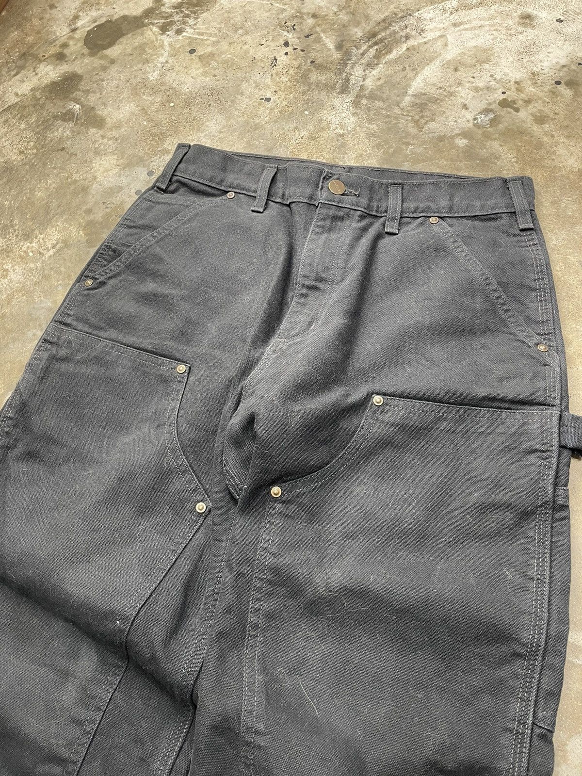 Carhartt × Vintage Carhartt Double Knee Pants Black Size US 29 - 1 Thumbnail