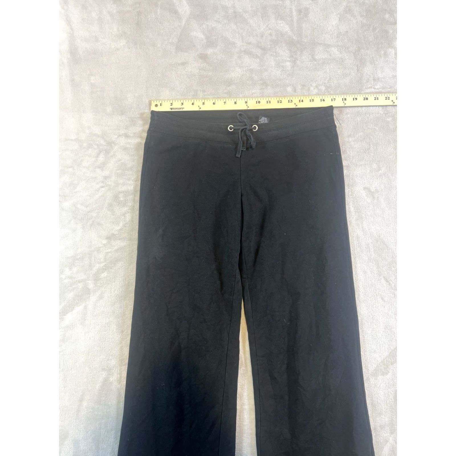 Vintage NY Apparel Sweatpants Womens Small Black 30x27 Pockets Cotton Blend Stretch Athletic Size 28" / US 6 / IT 42 - 2 Thumbnail