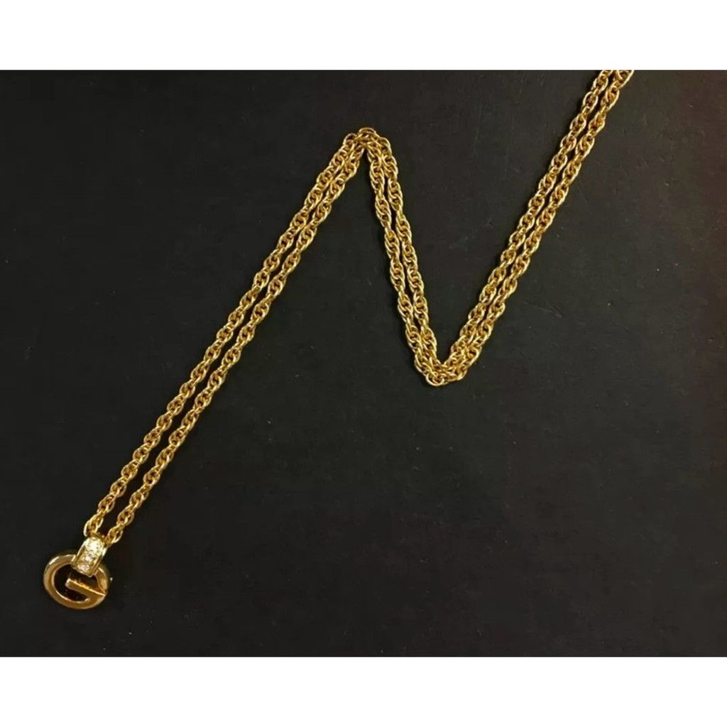 Givenchy Givenchy gold and crystal G logo necklace Size ONE SIZE - 2 Thumbnail