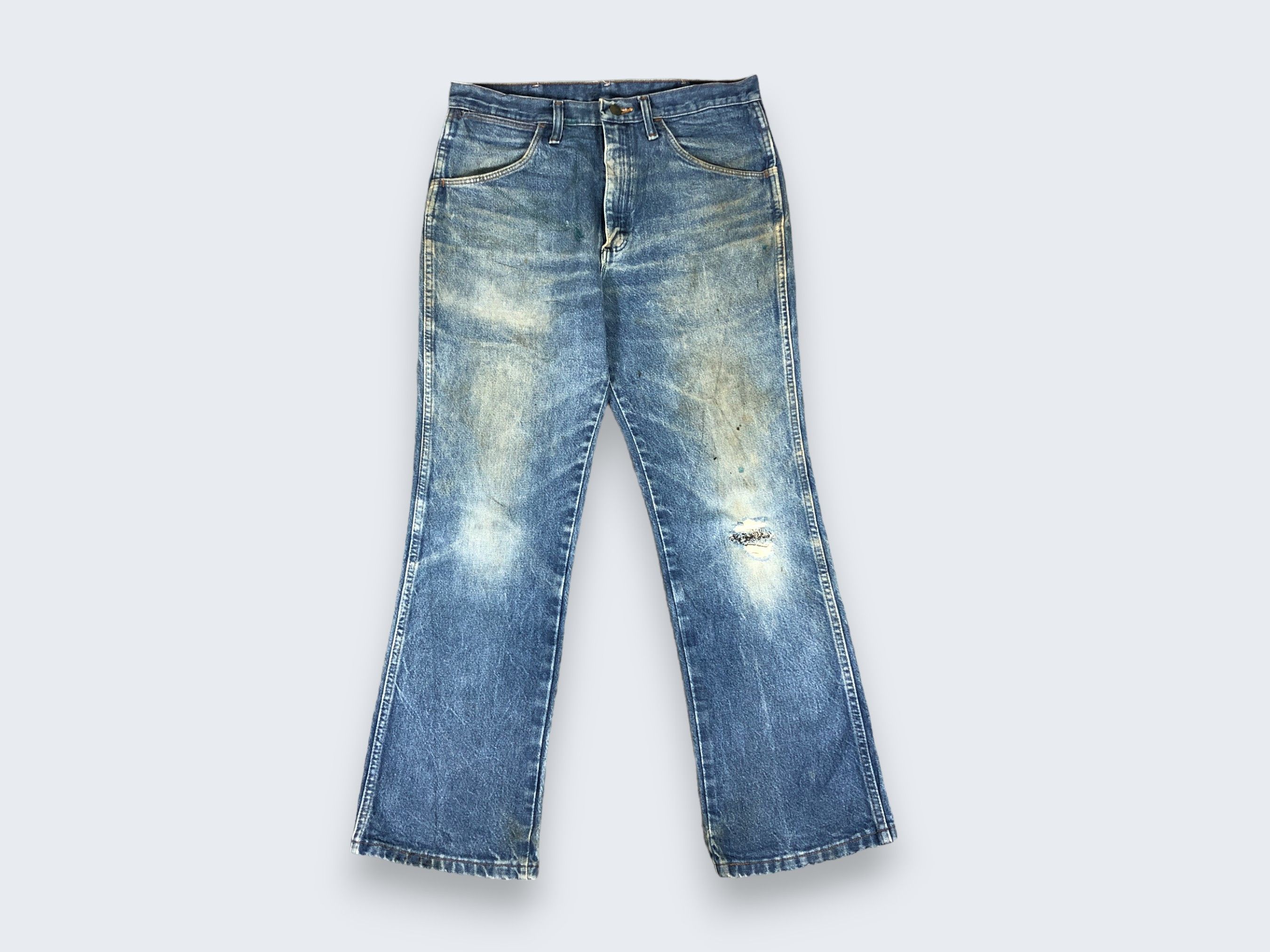 Vintage × Wrangler Vintage Wrangler Jeans Dirty L1037 Size US 33 - 1 Thumbnail