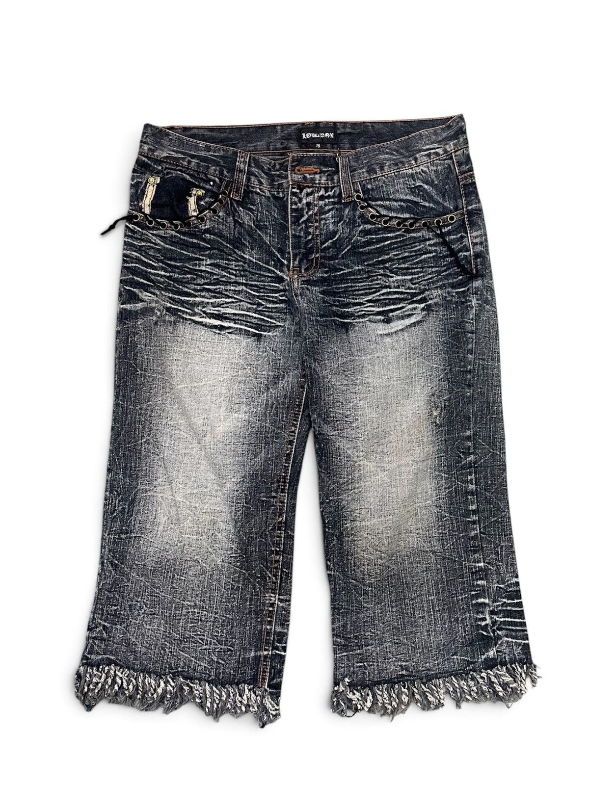 LOWBOX SEND OFFERS🔥VINTAGE LOWBOX JEANS PUNK BONDAGE FLARE W30