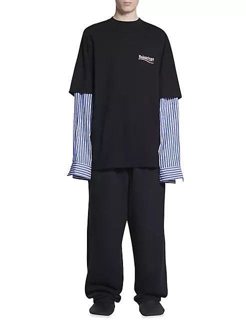 Balenciaga o1srvl11e0225 Political Campaign Layered T-Shirt Multicolor Size US L / EU 52-54 / 3 - 3 Thumbnail