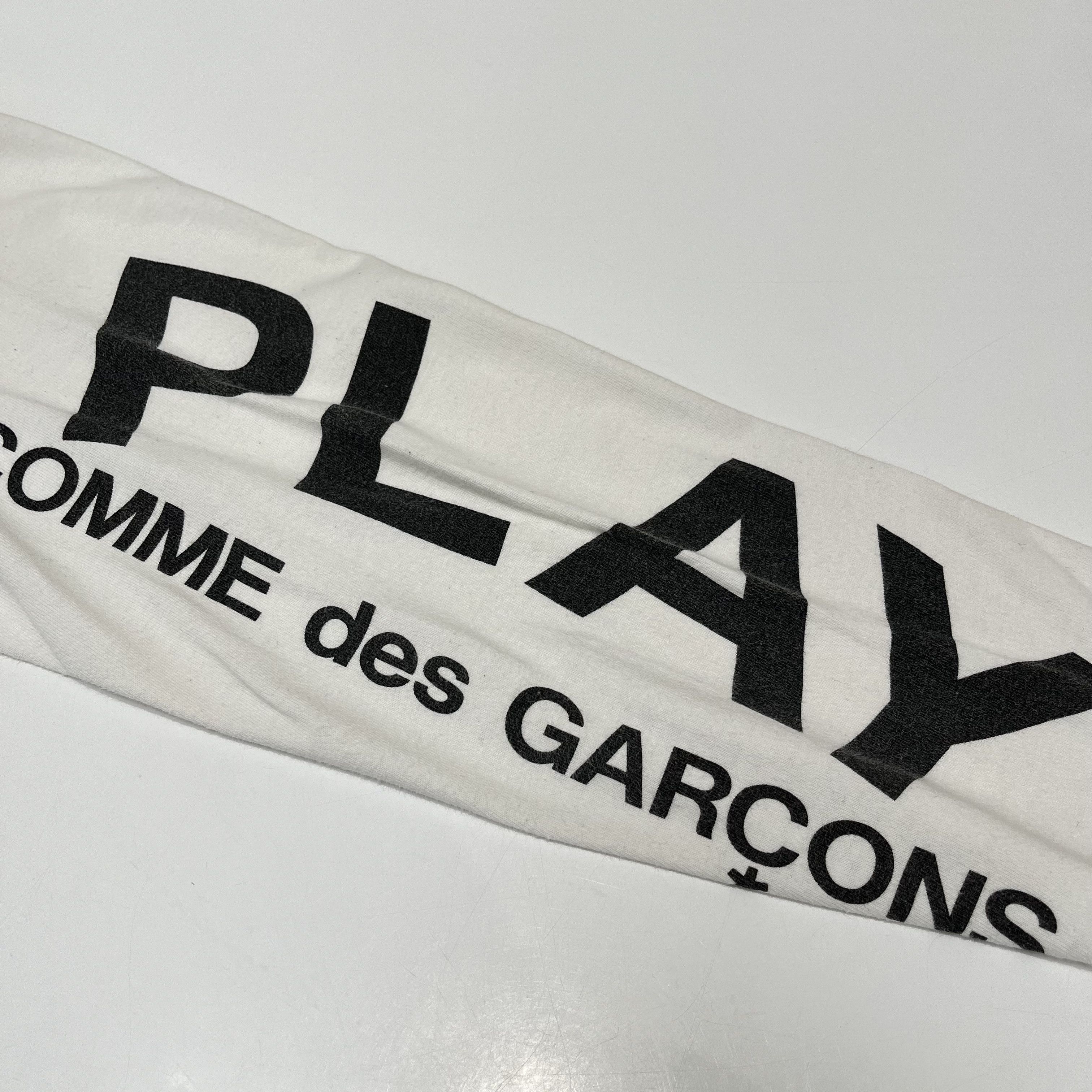 Comme des Garcons Comme des Garcons Logo Long Sleeve Tee White Size US L / EU 52-54 / 3 - 4 Thumbnail