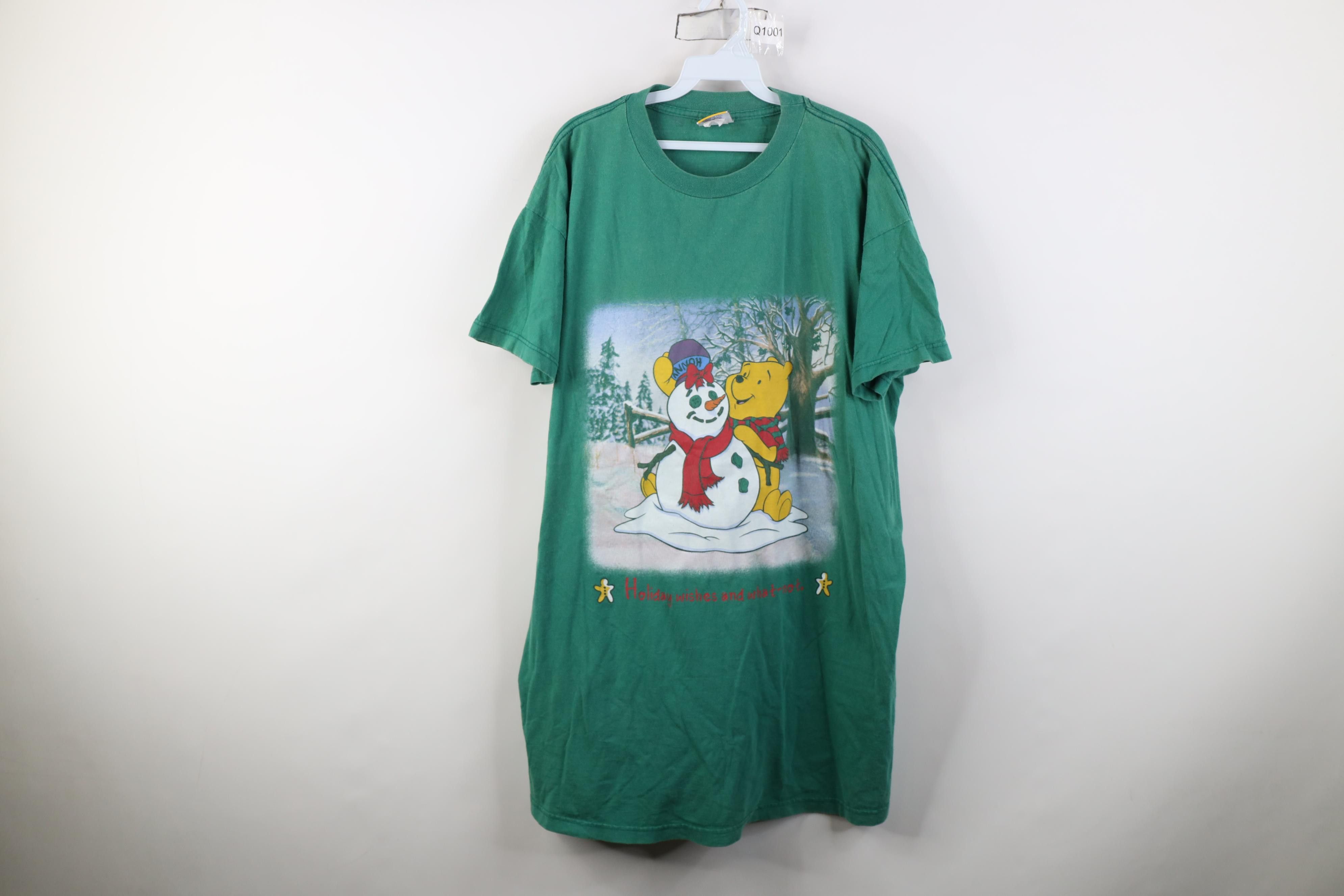 Disney Vintage Y2K 2000 Disney Winnie the Pooh Sleep T-Shirt Nighty Size US L / EU 52-54 / 3 - 1 Thumbnail