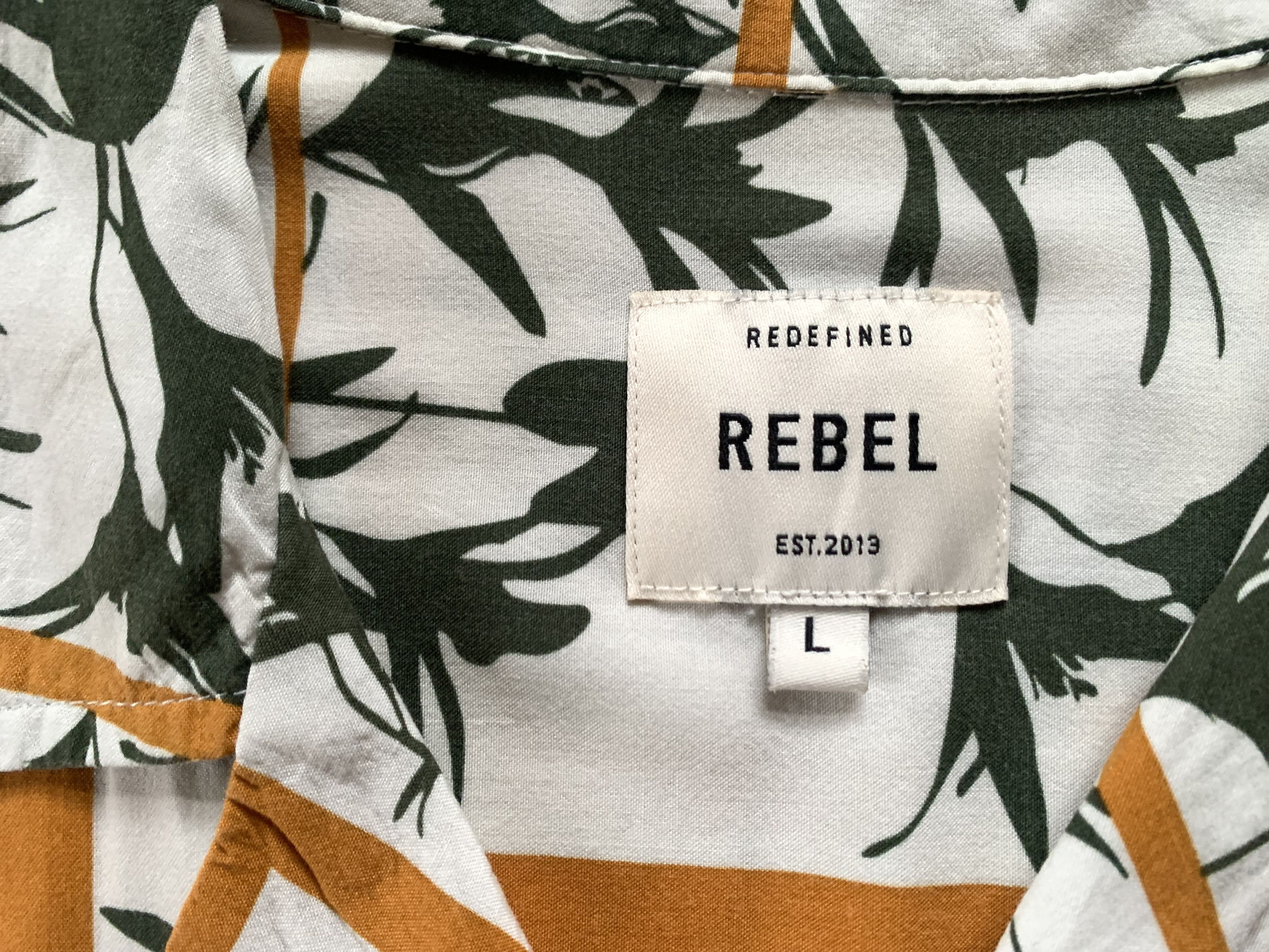 Rebel8 Rebel Printed Hawaiian Shirt Size US L / EU 52-54 / 3 - 5 Thumbnail