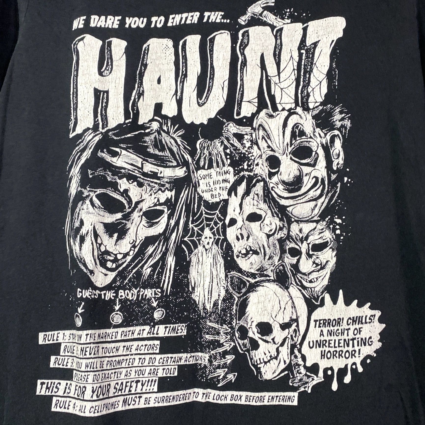 Vintage Haunt T-Shirt Haunt Movie Promo Adult Medium Black Shirt Halloween Mens 20x27 Promo Haunt House M Size US M / EU 48-50 / 2 - 2 Thumbnail