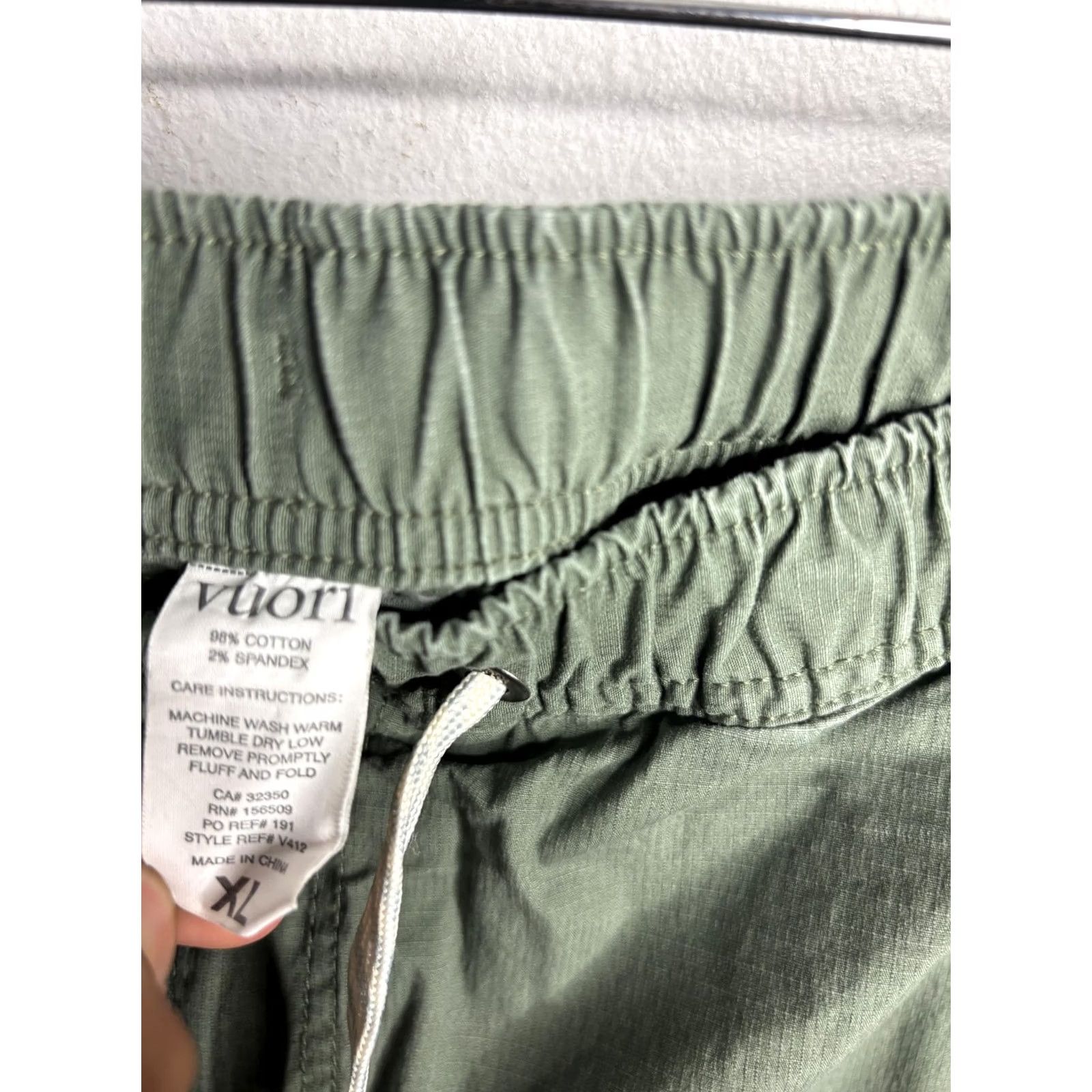Vuori Vuori Pants Men S Green Ripstop Jogger Drawstring Pockets Zipper Athletic Casual Everyday Size US 29 - 6 Thumbnail