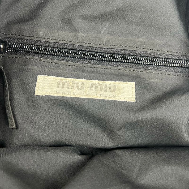 Miu Miu 90s Miu Miu Nylon Sling Rucksack in Navy Size ONE SIZE - 10 Thumbnail