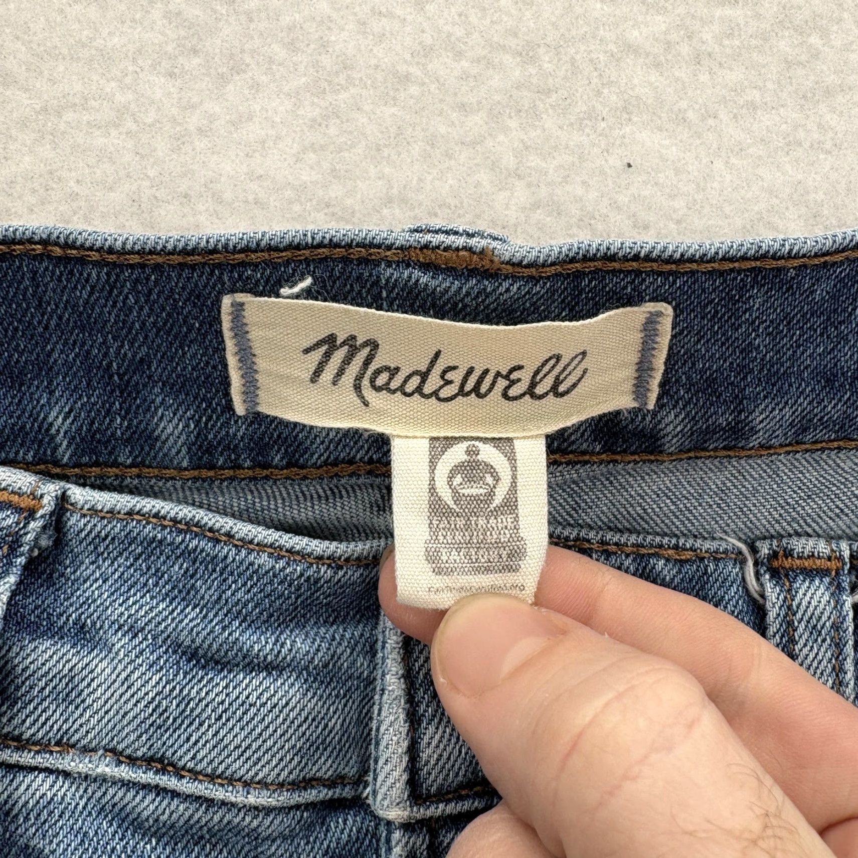 Madewell VINTAGE Madewell The Perfect Vintage Jean Womens 27 Blue High Rise Slim Straight Denim Jeans Women 27 Blue Slim Straight Size 27" / US 4 / IT 40 - 4 Thumbnail