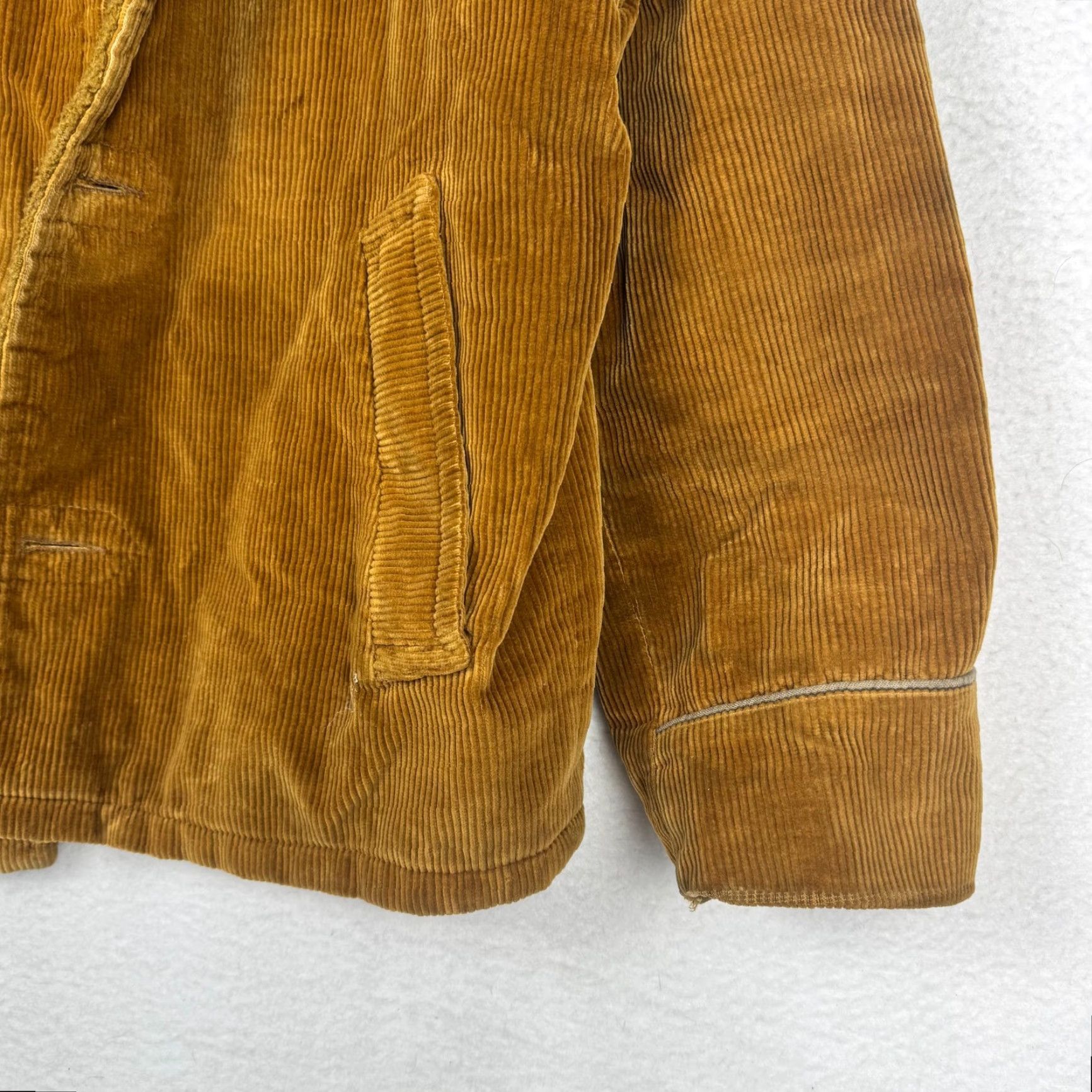 Sears VINTAGE Sears Roebuck Brown Corduroy Sherpa Lined Jacket Medium Brown Corduroy Sherpa Lined Field Jacket 1970s Mens Size US M / EU 48-50 / 2 - 3 Thumbnail