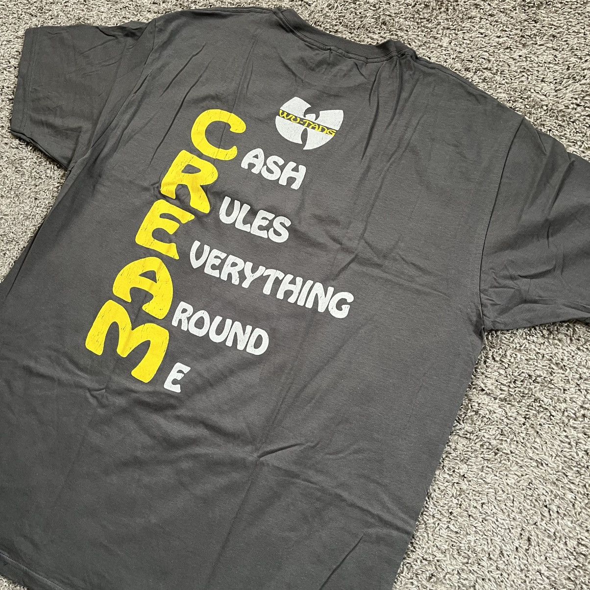 Wu-Tang Clan 🔴Wu-Tang Shirt Size Large CREAM WuTang Rza Gza Cash Rules Size US L / EU 52-54 / 3 - 11 Thumbnail