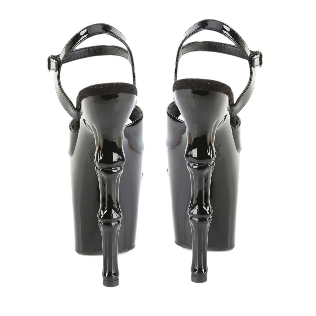 Other Rapture Black Patent Skull & Bones High Heel Platform Shoes Size US 8 / IT 38 - 5 Thumbnail