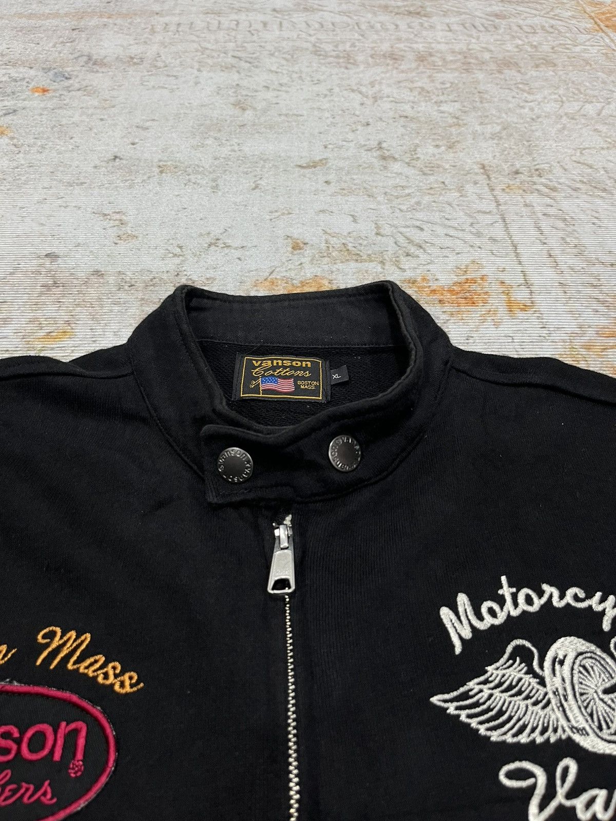 Vanson Leathers Vanson Leathers Motorcycle Rider Cotton Jacket Size US XL / EU 56 / 4 - 6 Thumbnail