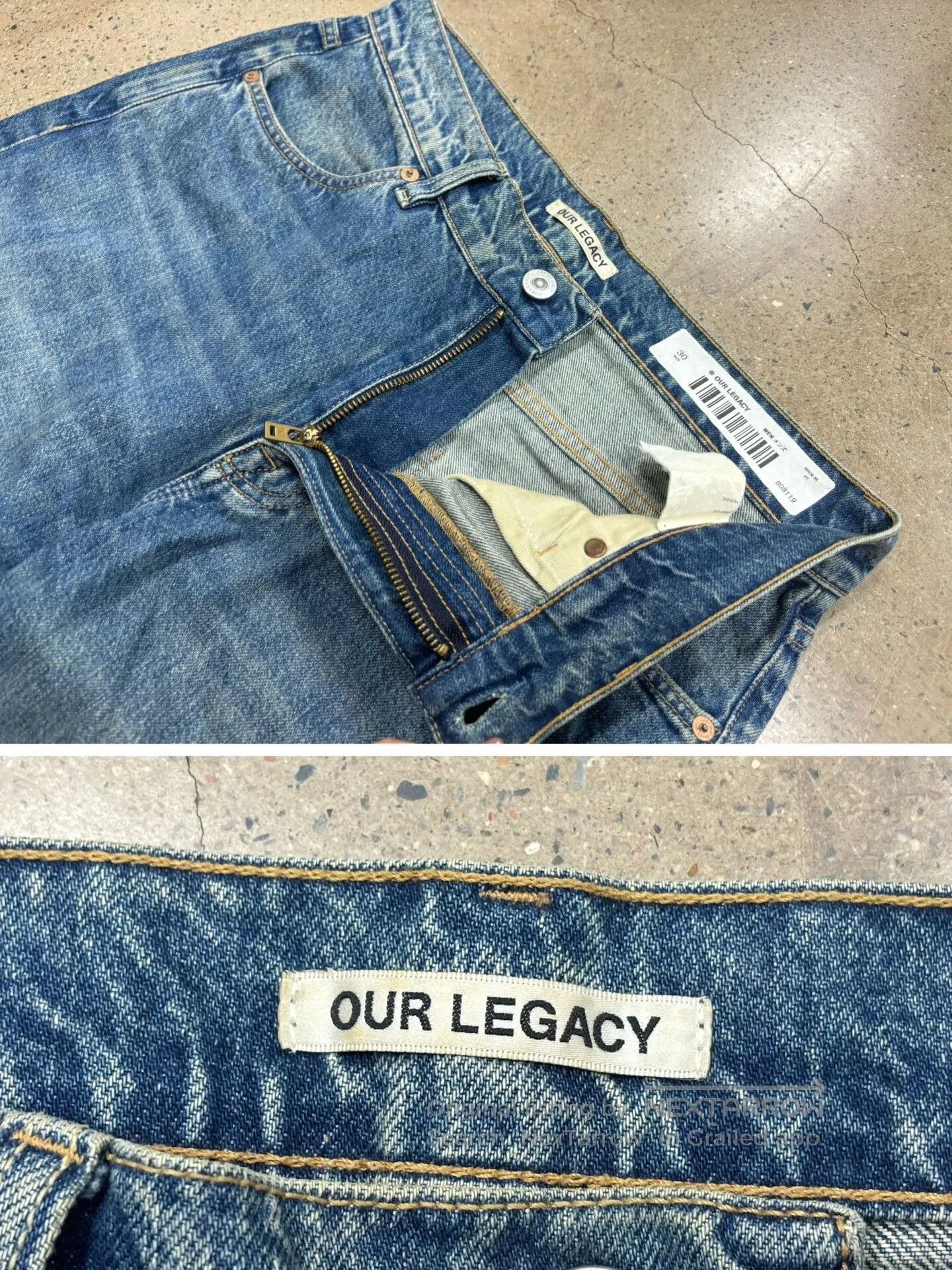 Vintage Legacy Sabot Cut Washed Jeans. Size US 30 / EU 46 - 4 Thumbnail