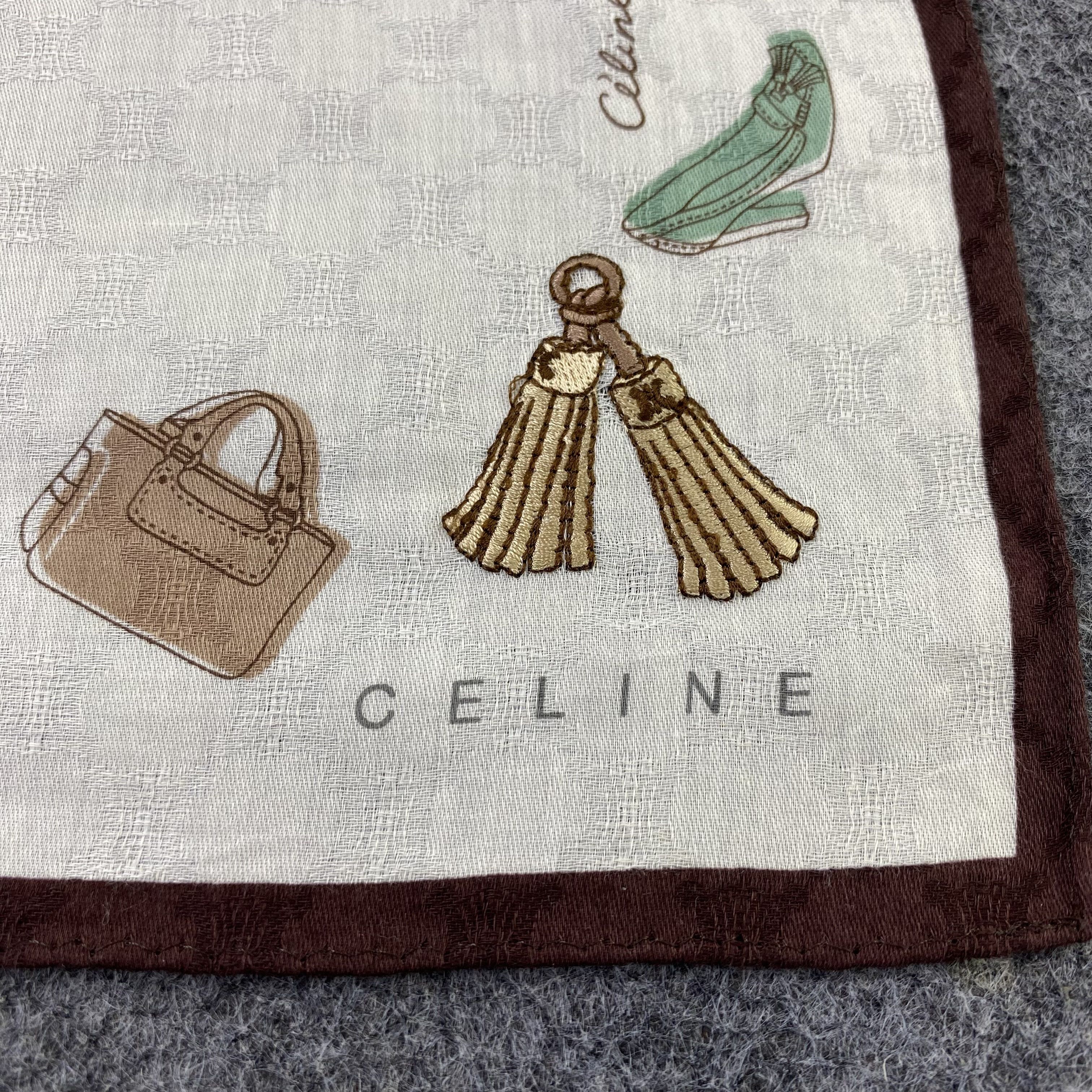 Celine Celine Handkerchief Neckerchief Bandana-B1688 Size ONE SIZE - 7 Thumbnail