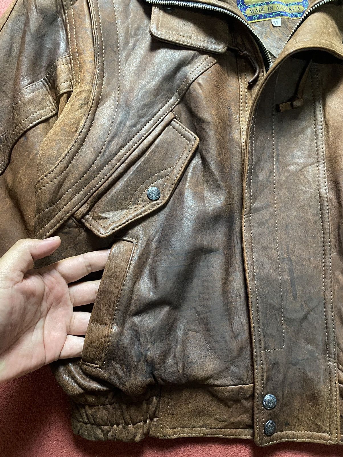Le Grande Bleu (L.G.B.) Vintage Jacques Real Soft Leather Australia Size US M / EU 48-50 / 2 - 11 Thumbnail