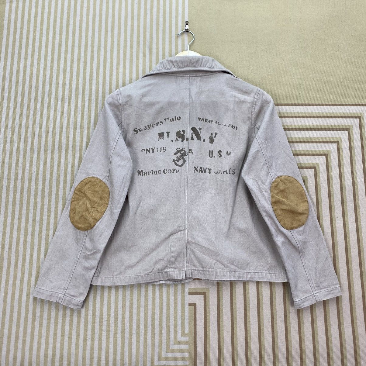 Japanese Brand 🌺Rivet and Surge Double Elbow Shawl Collar Usn Style Size US S / EU 44-46 / 1 - 1 Thumbnail
