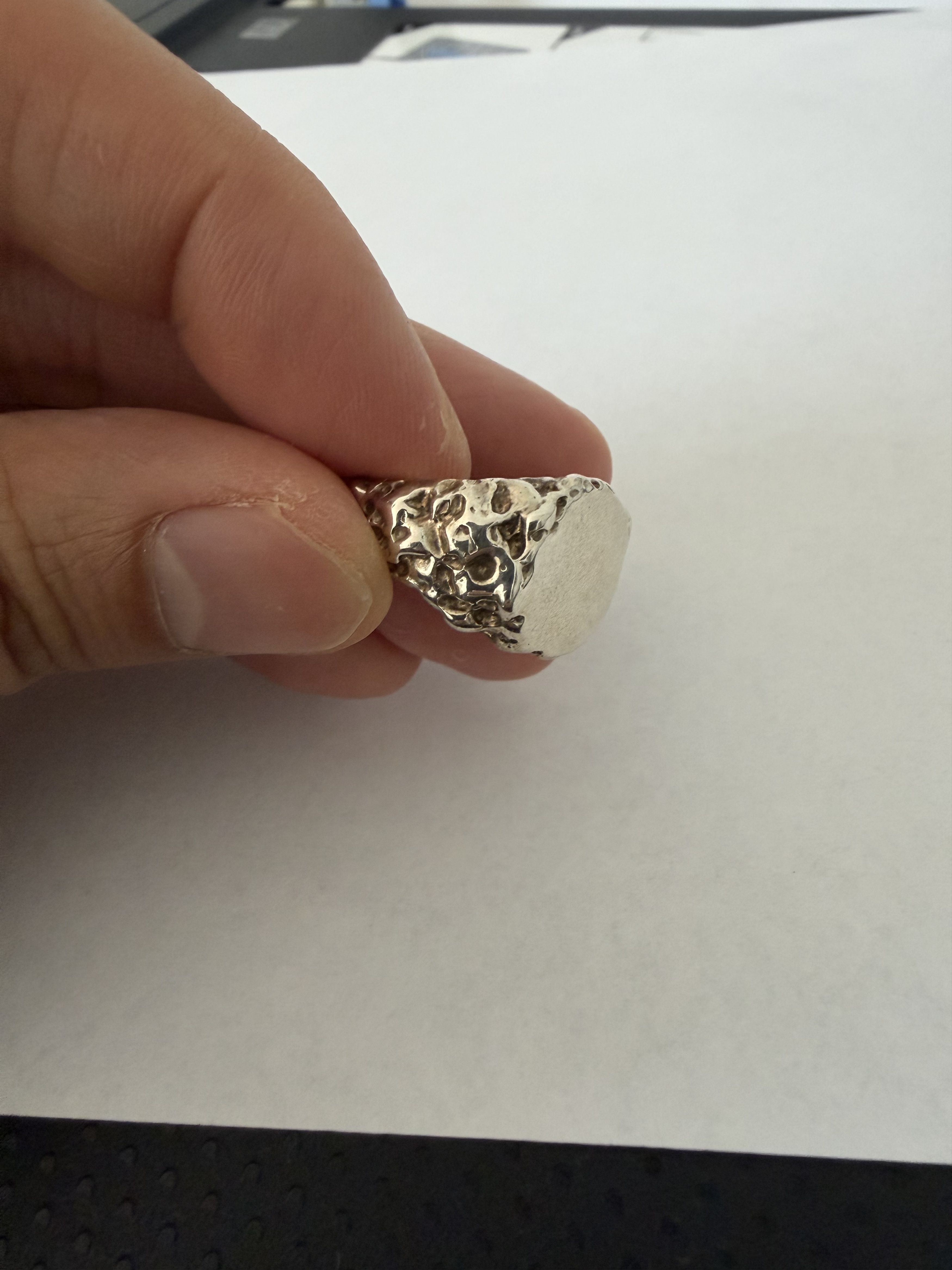 Other FARIS Roca Signet Ring Sterling Silver 925 Size 10 Size ONE SIZE - 6 Thumbnail