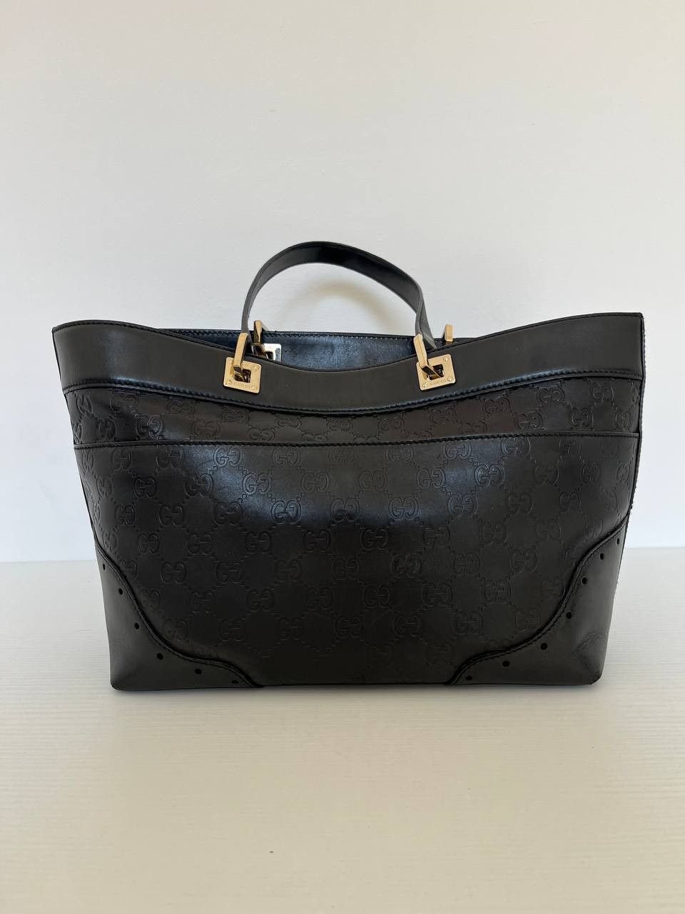 Gucci Gucci tote bag Vintage in GG monogram guccissima leather Size ONE SIZE - 4 Thumbnail
