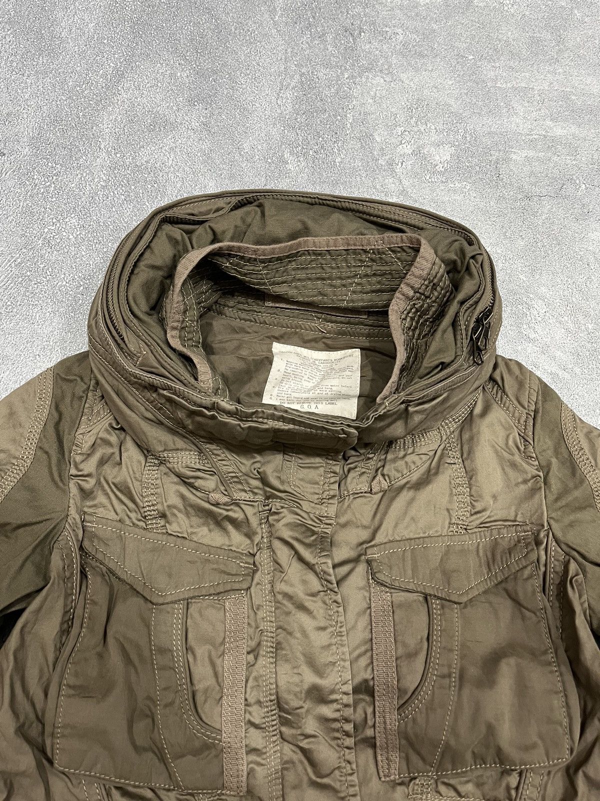 2000s G.O.A - Bono Cyber Military Jacket